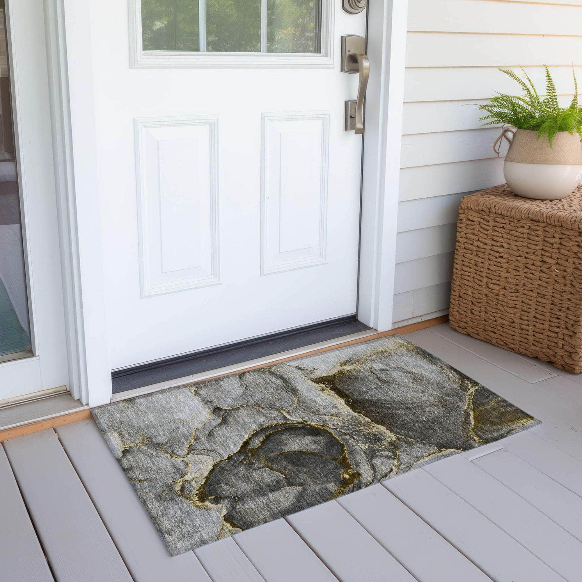 Machine Made ACN525 Gold Rugs