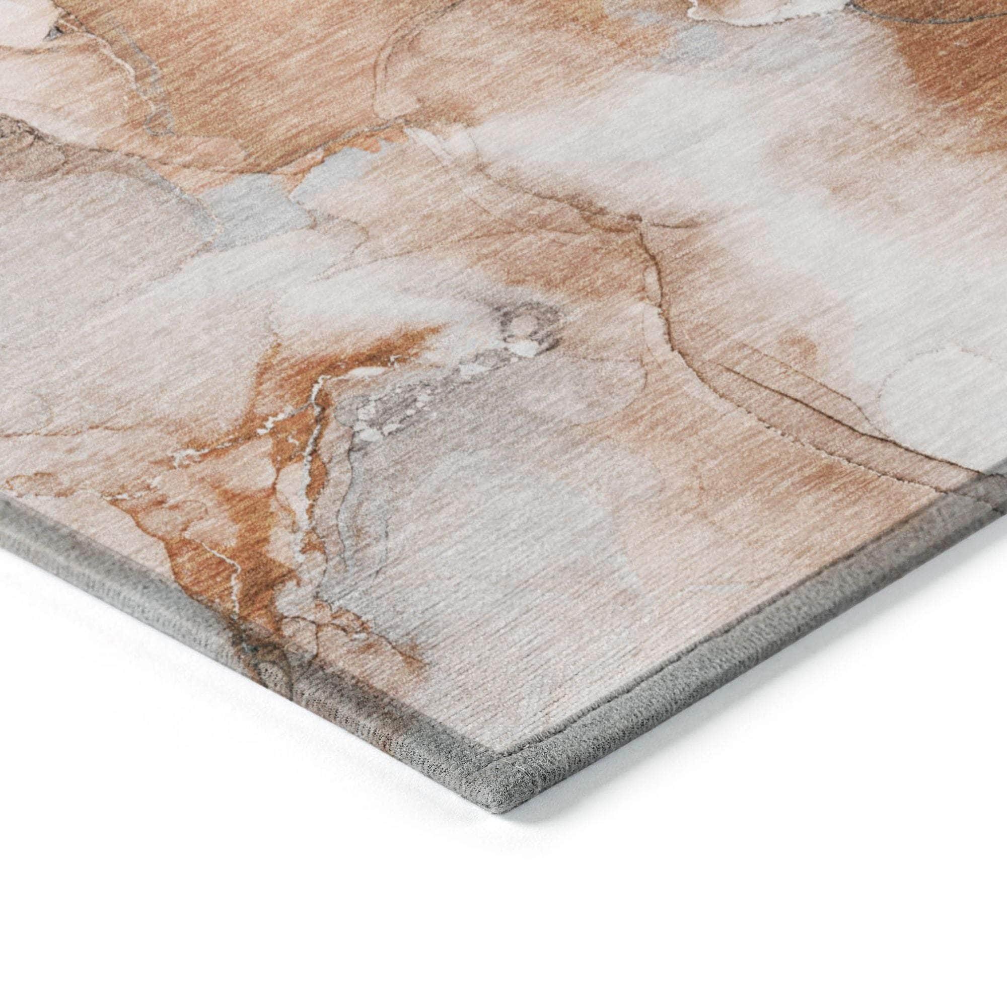 Machine Made ACN526 Paprika Orange Rugs