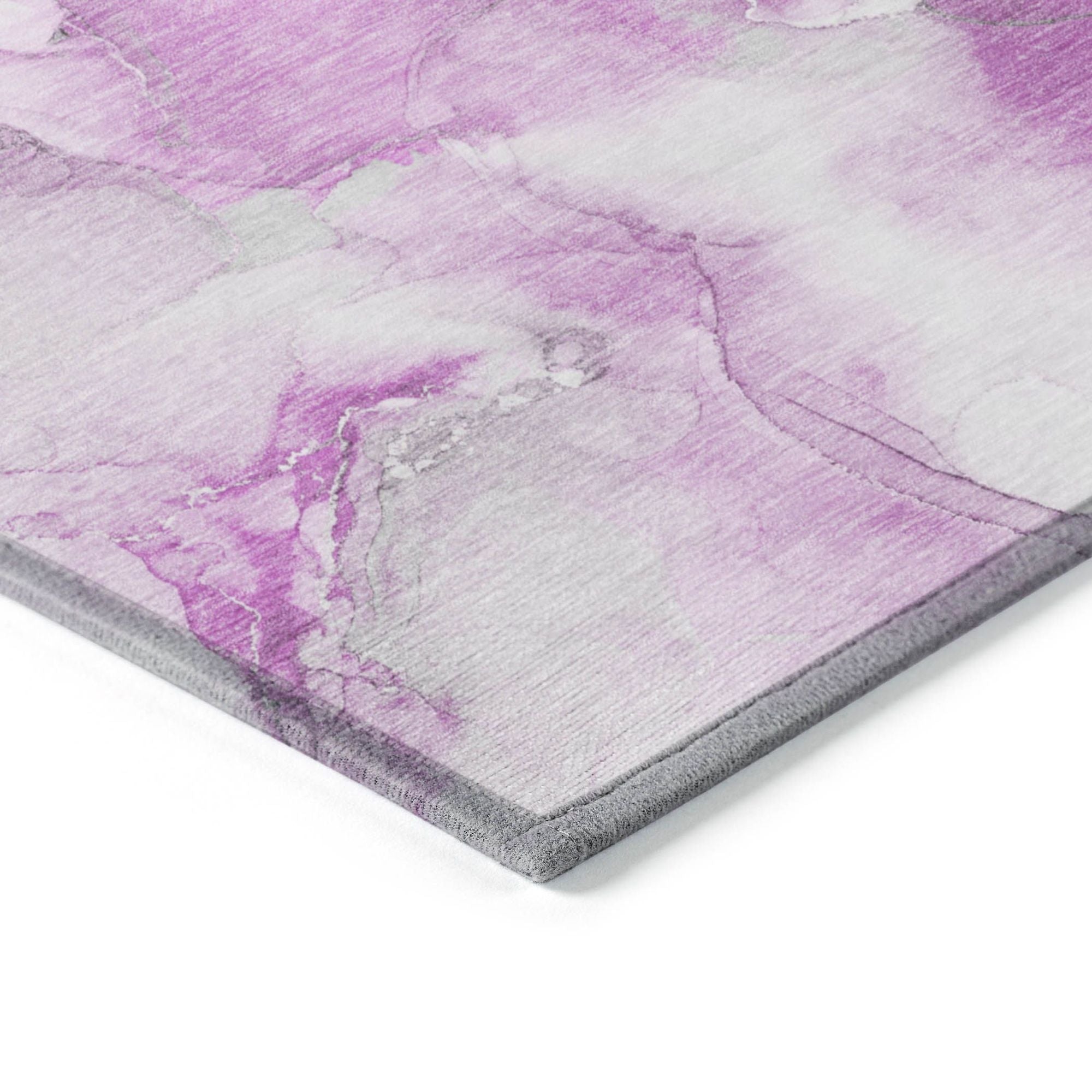 Machine Made ACN526 Pink Rugs