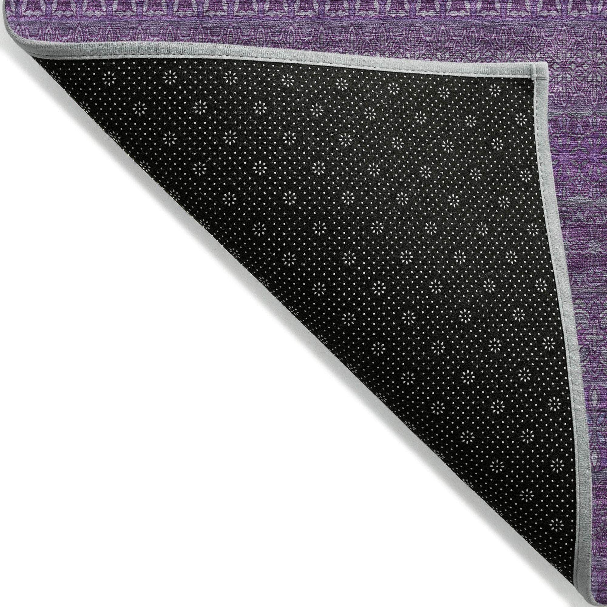 Machine Made ACN527 Eggplant Purple Rugs