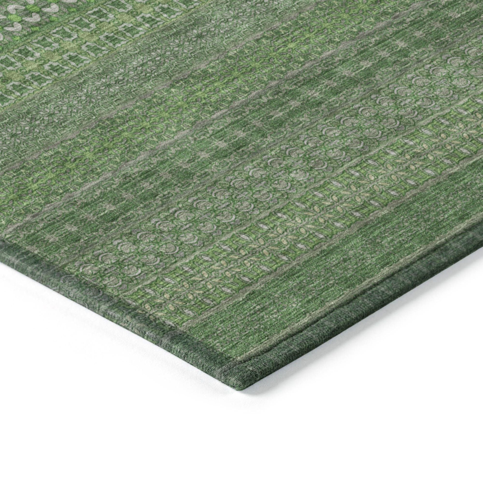 Machine Made ACN527 Fern Green Rugs