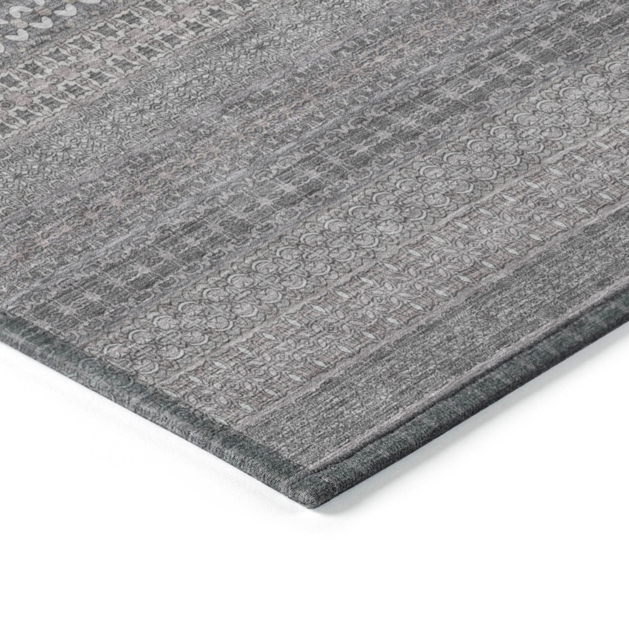 Machine Made ACN527 Gray Rugs
