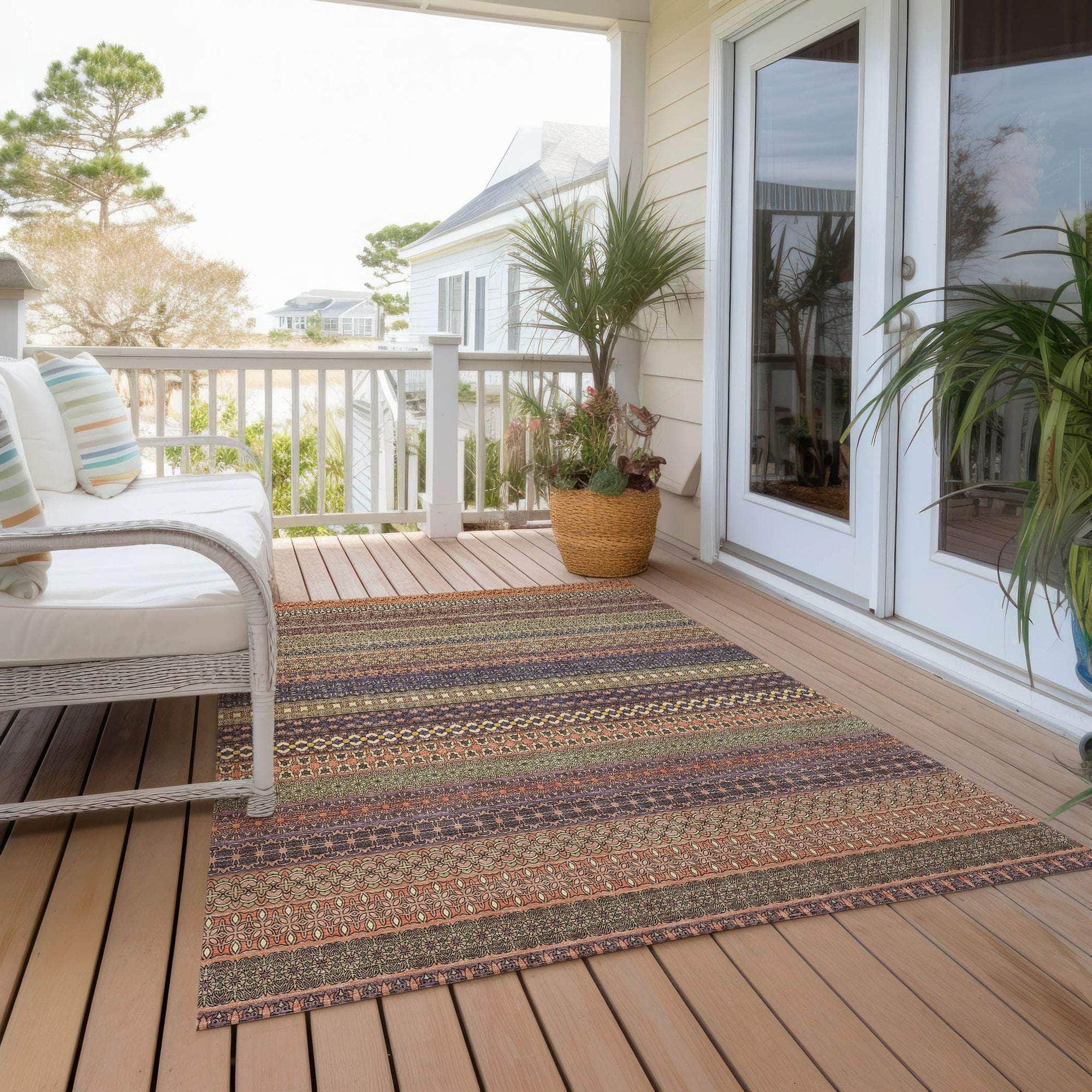 Machine Made ACN527 Paprika Orange Rugs