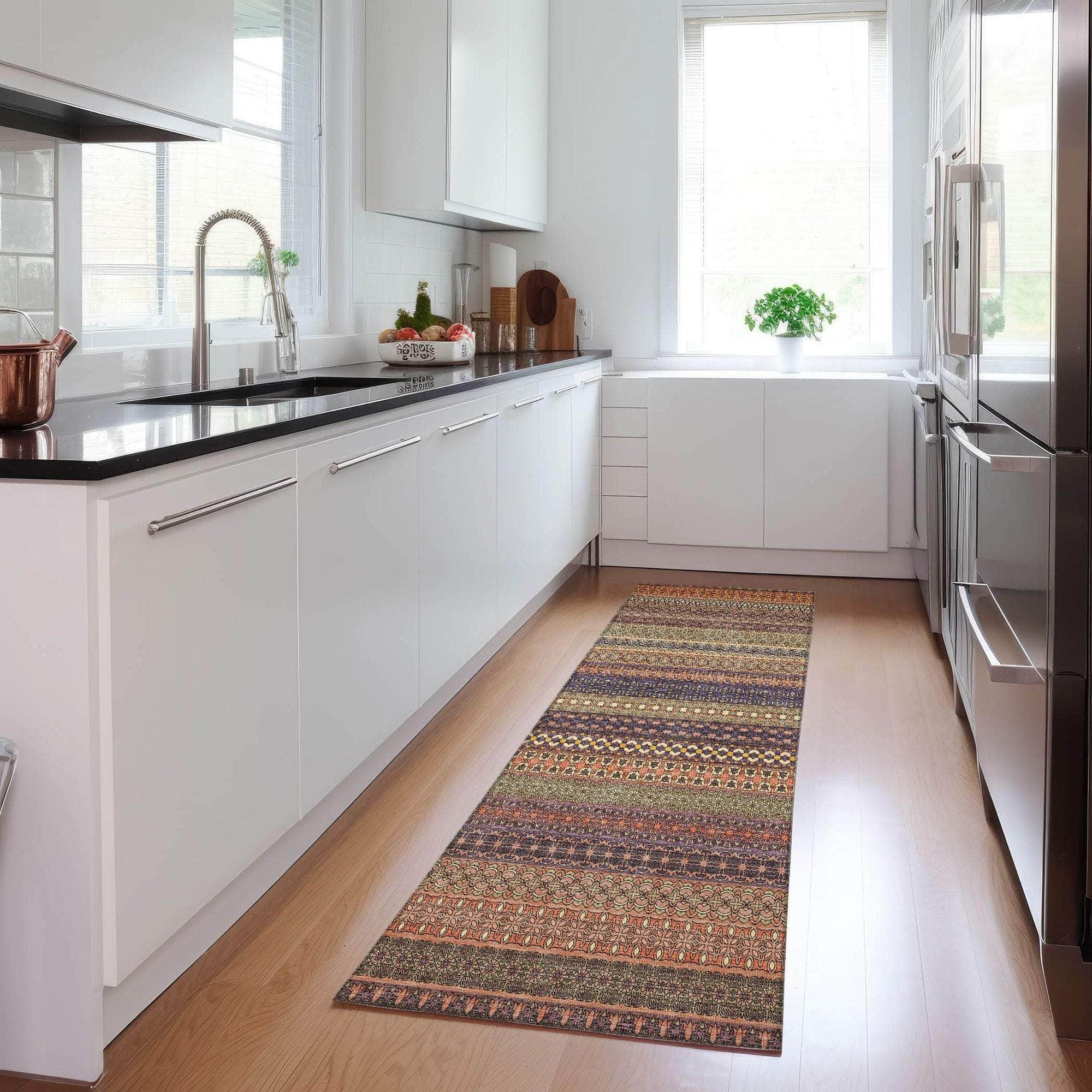 Machine Made ACN527 Paprika Orange Rugs