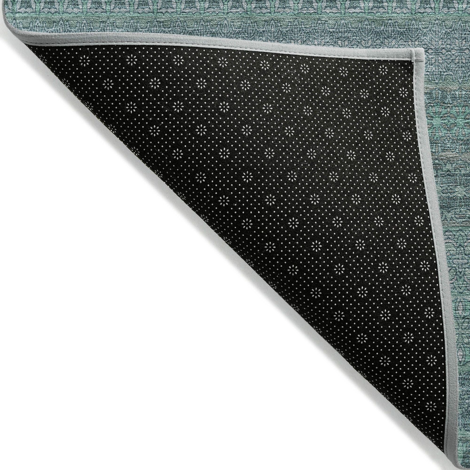 Machine Made ACN527 Turquoise Teal Rugs