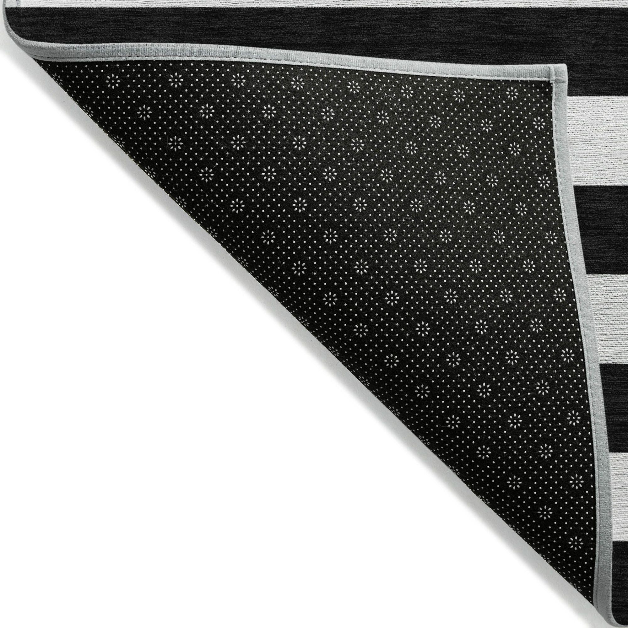 Machine Made ACN528 Black Rugs