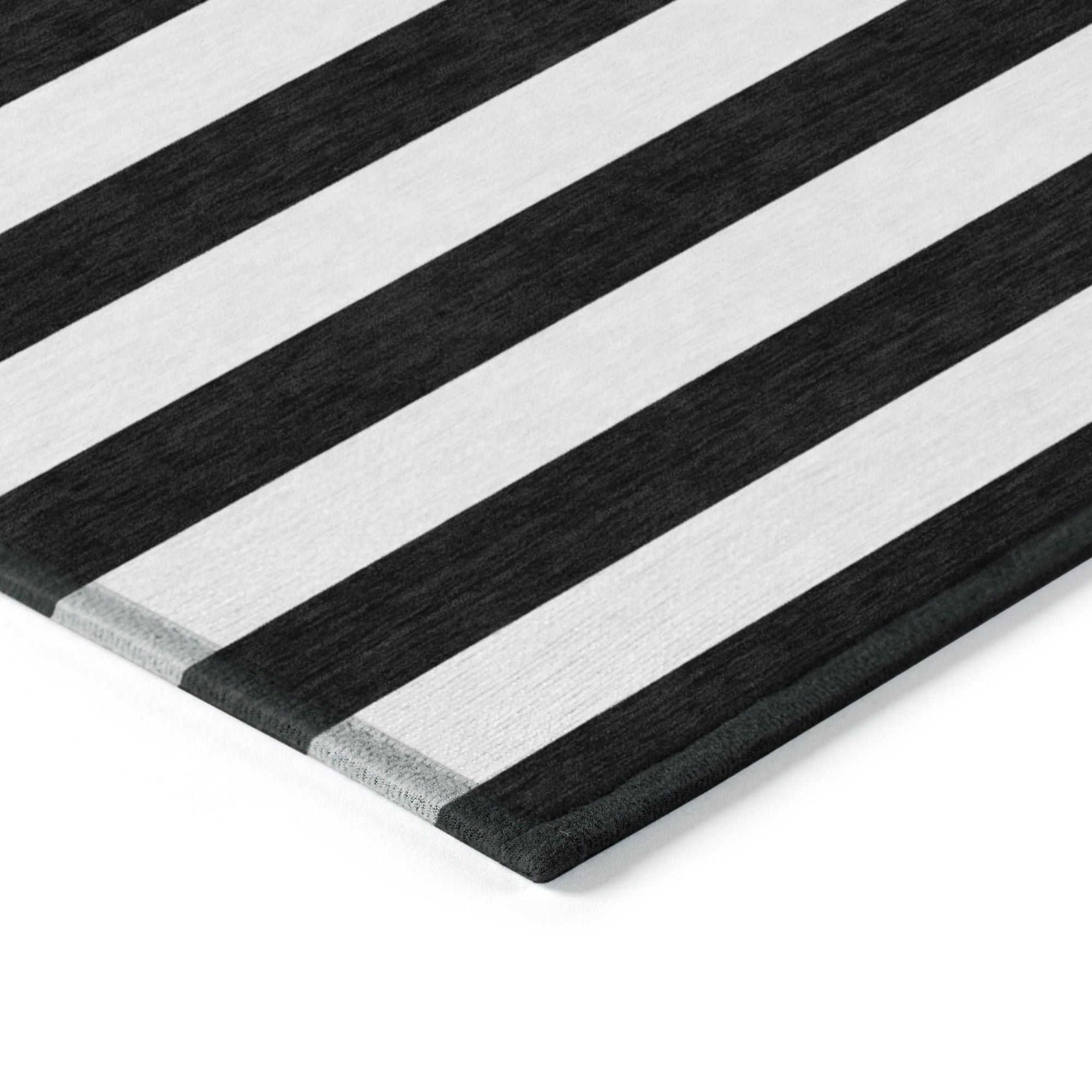 Machine Made ACN528 Black Rugs