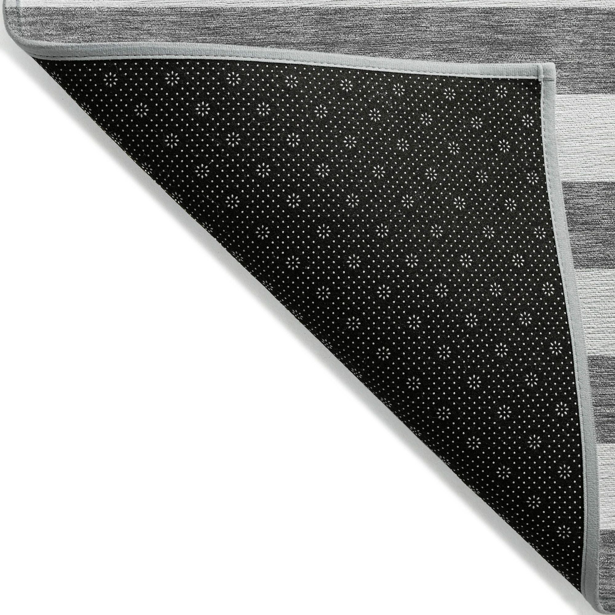 Machine Made ACN528 Charcoal Gray Rugs