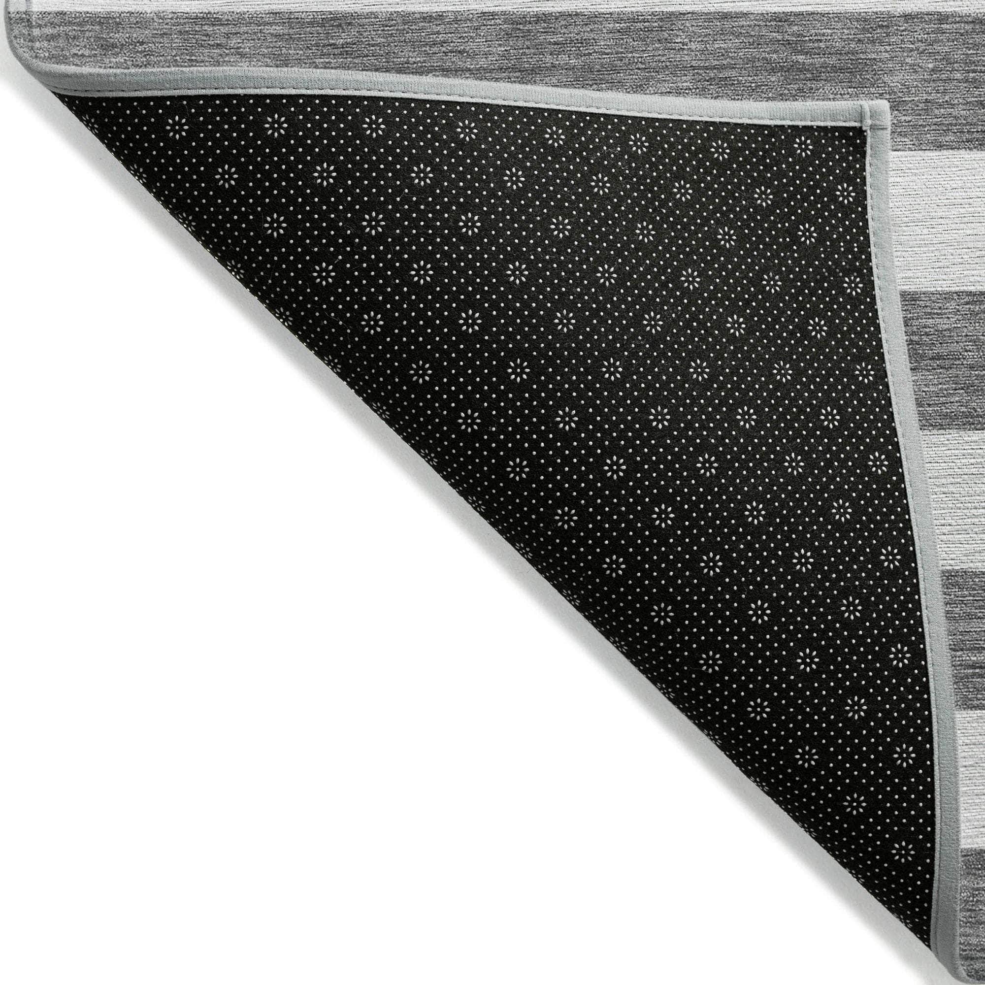 Machine Made ACN528 Charcoal Gray Rugs