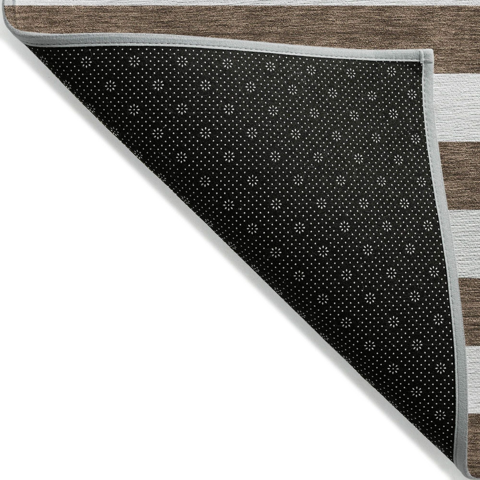 Machine Made ACN528 Chocolate Brown Rugs