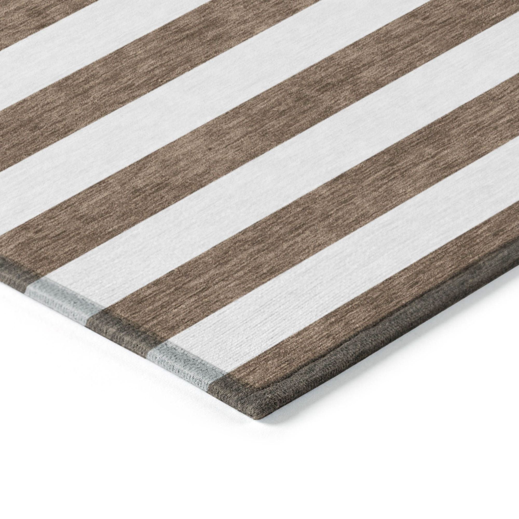 Machine Made ACN528 Chocolate Brown Rugs