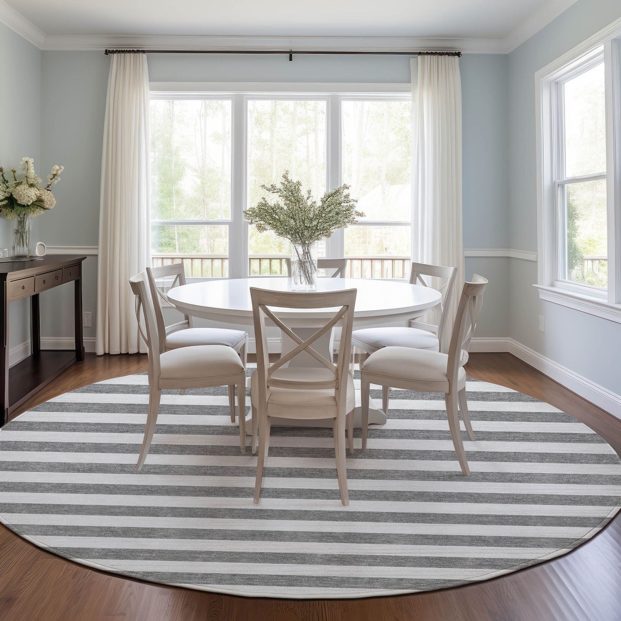 Machine Made ACN528 Gray Rugs