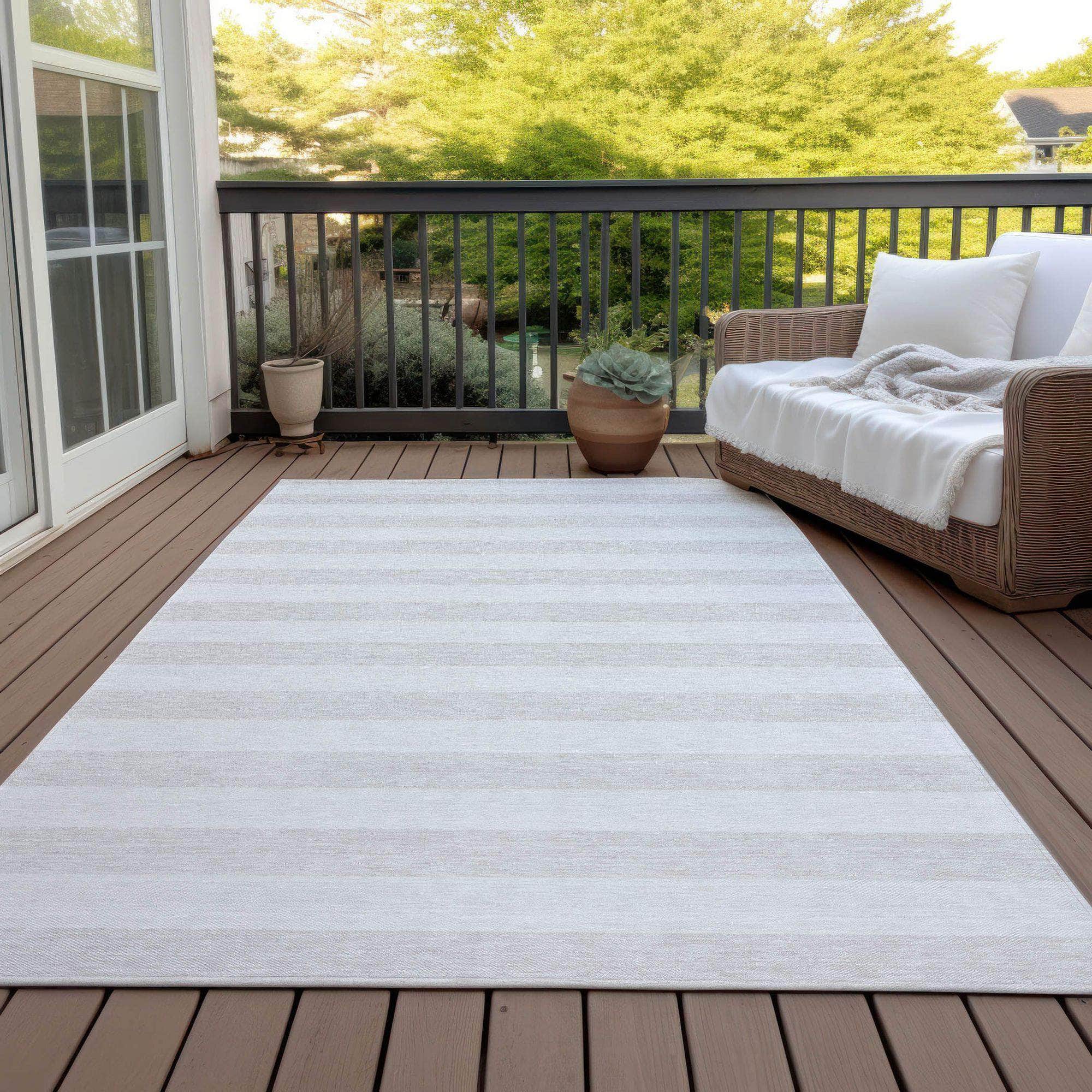 Machine Made ACN528 Ivory Rugs