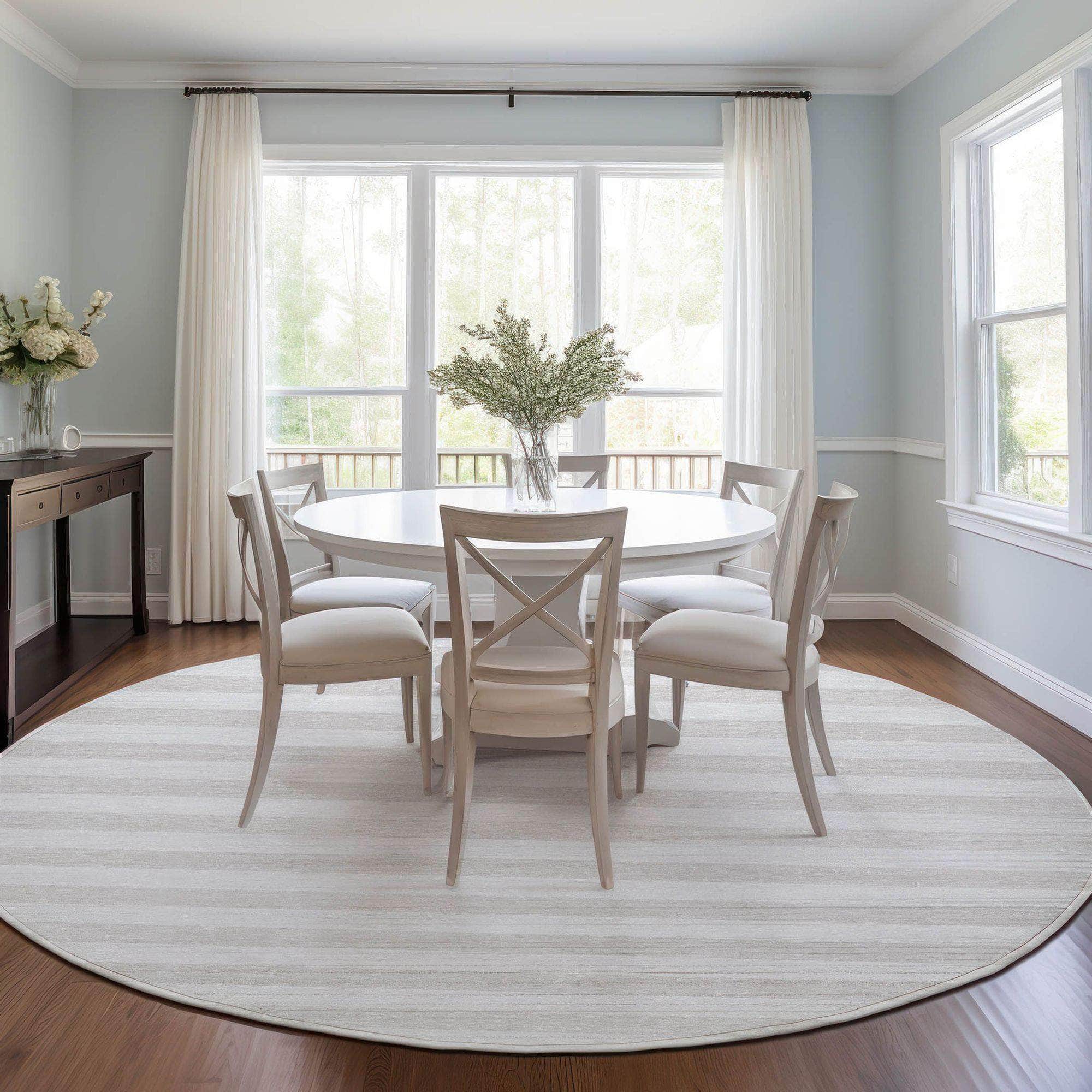 Machine Made ACN528 Ivory Rugs