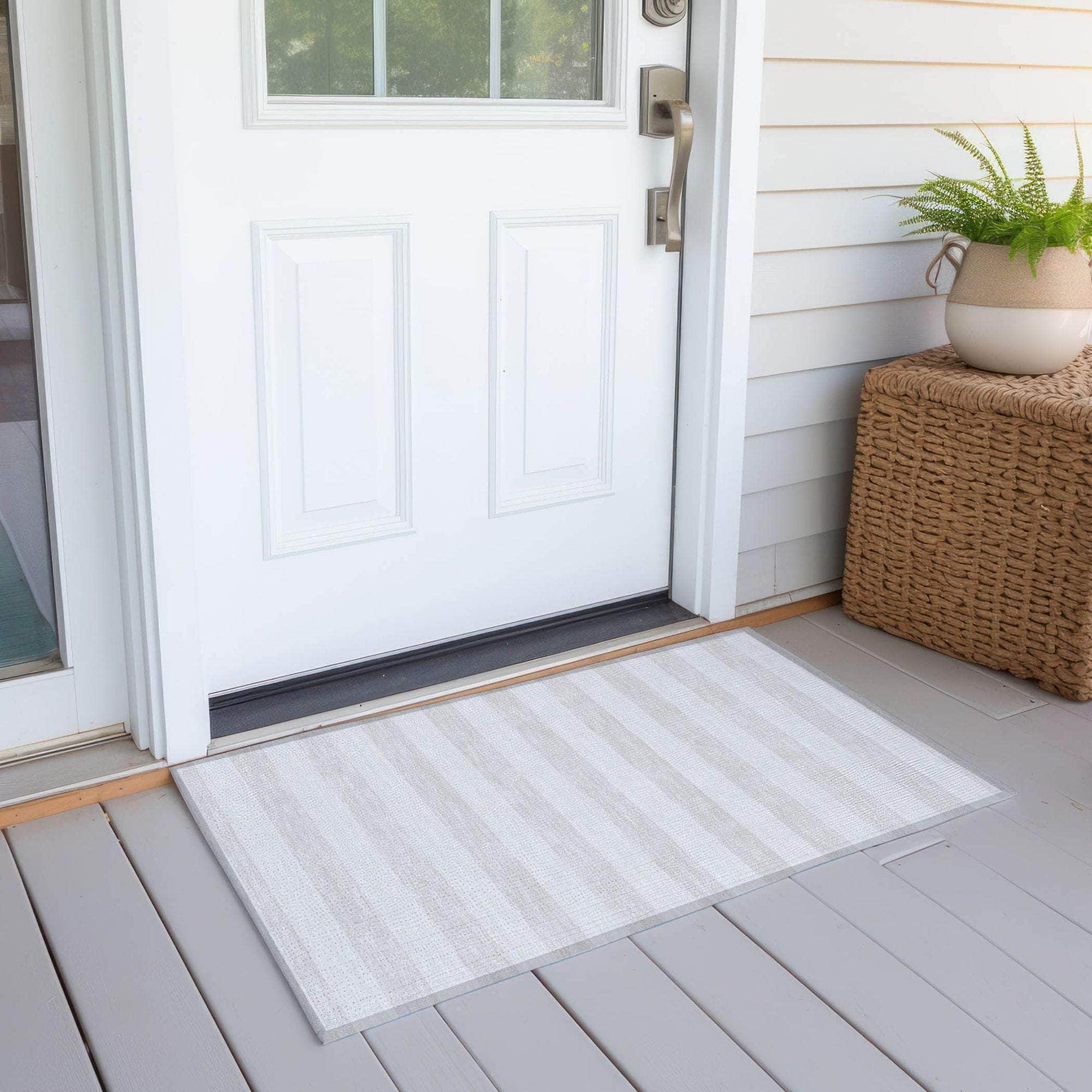 Machine Made ACN528 Ivory Rugs