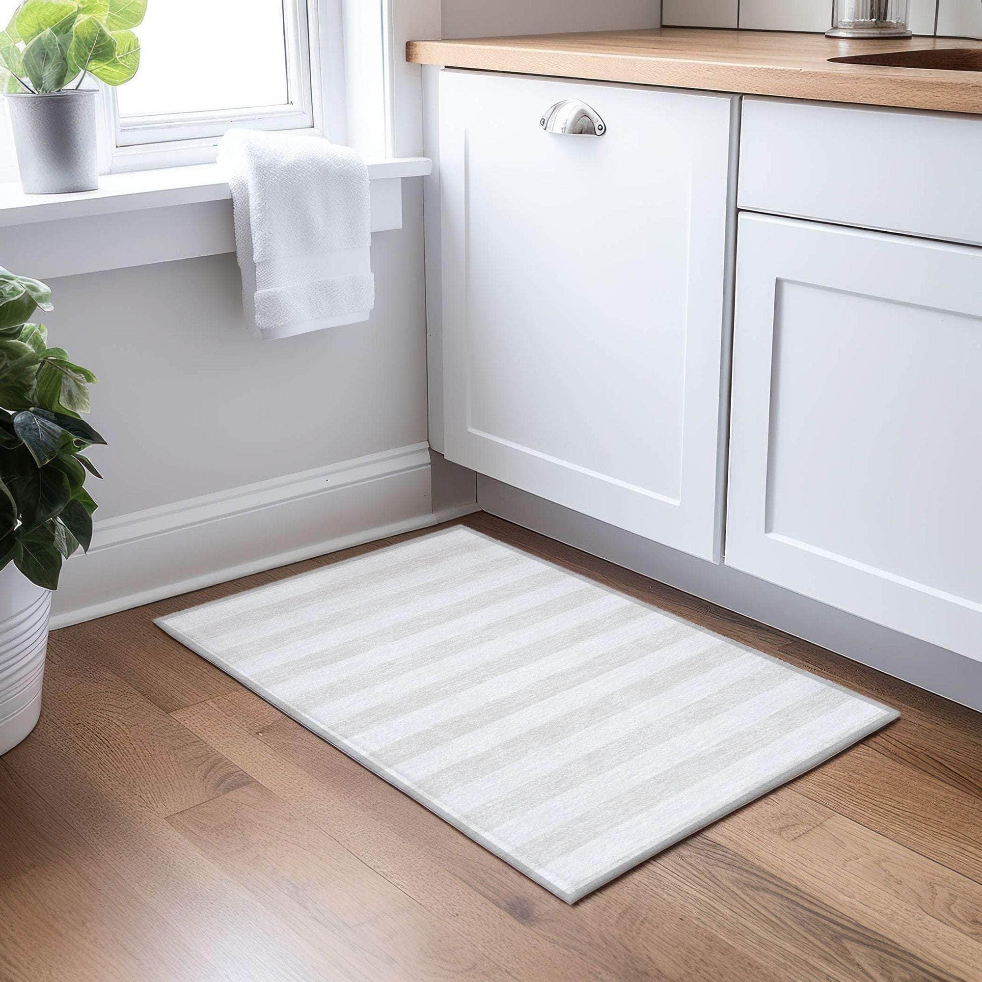 Machine Made ACN528 Ivory Rugs