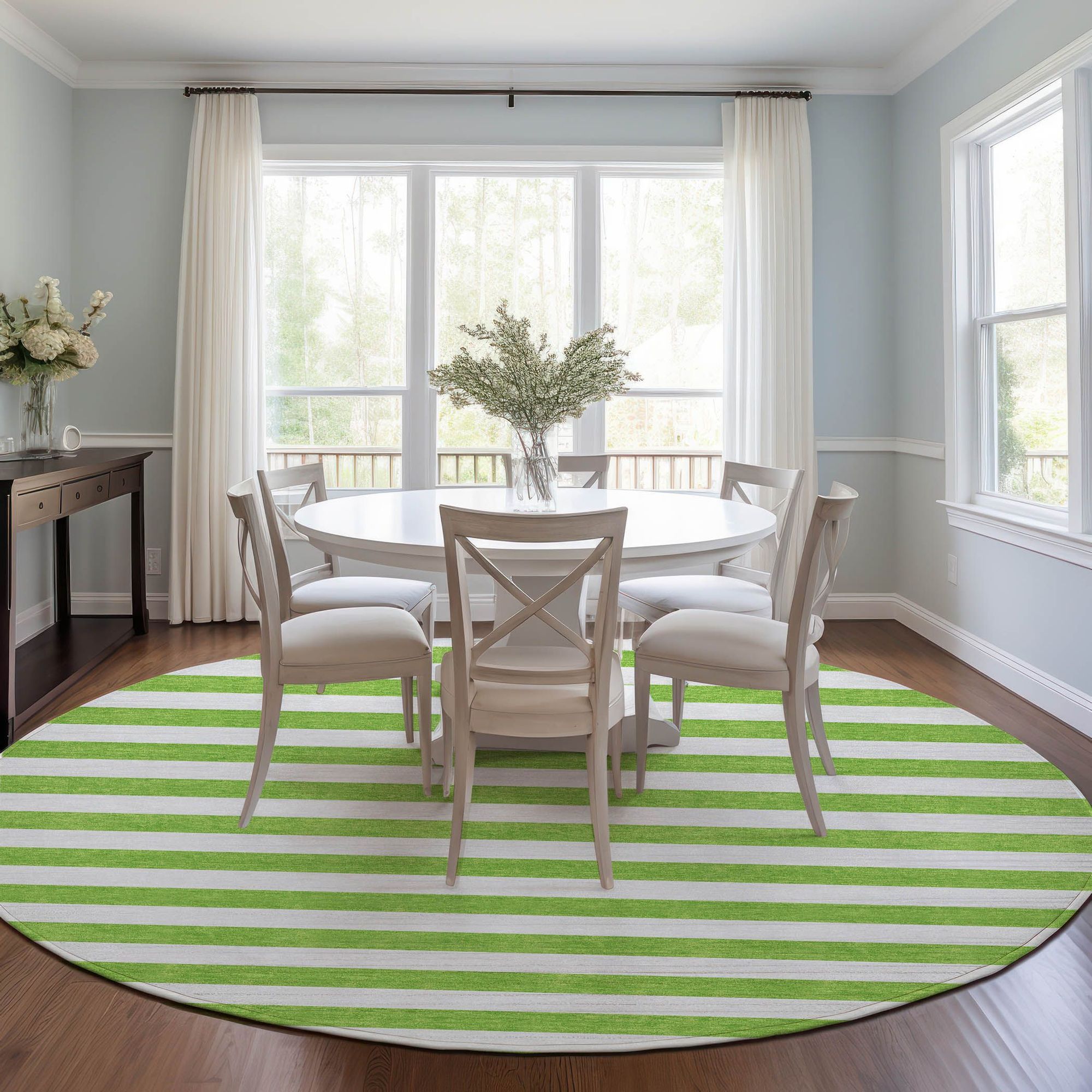 Machine Made ACN528 Lime Green Rugs