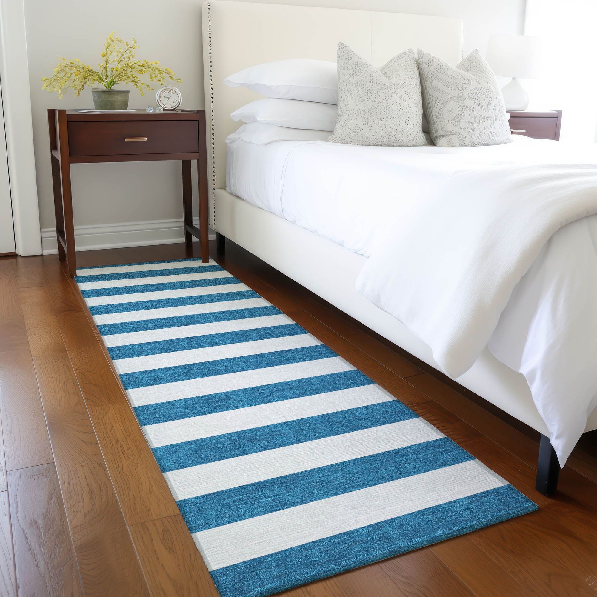 Machine Made ACN528 Navy Blue Rugs
