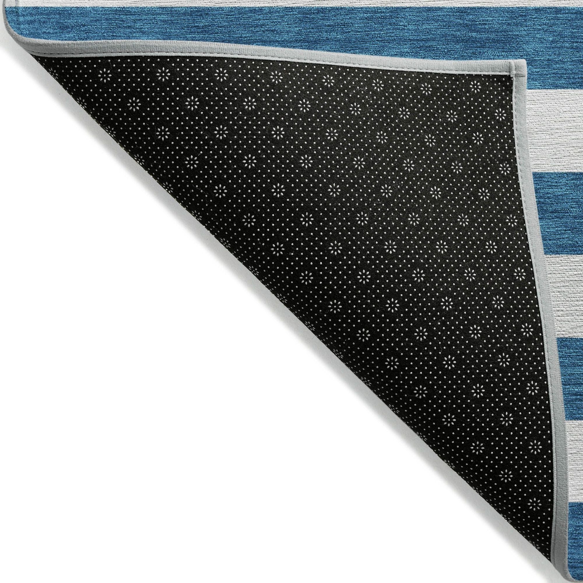 Machine Made ACN528 Navy Blue Rugs