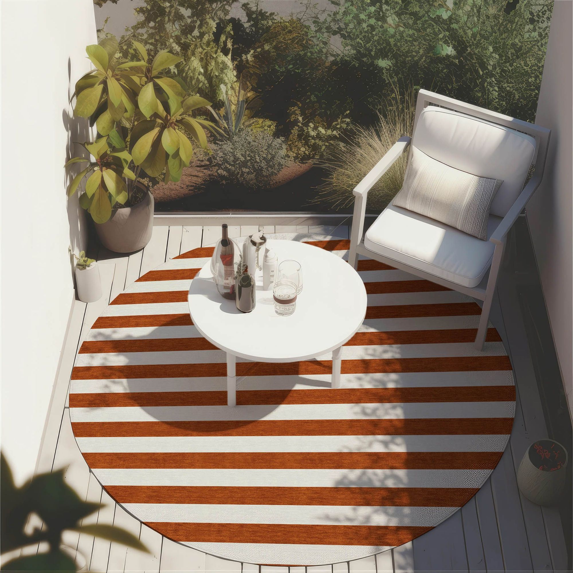Machine Made ACN528 Paprika Orange Rugs