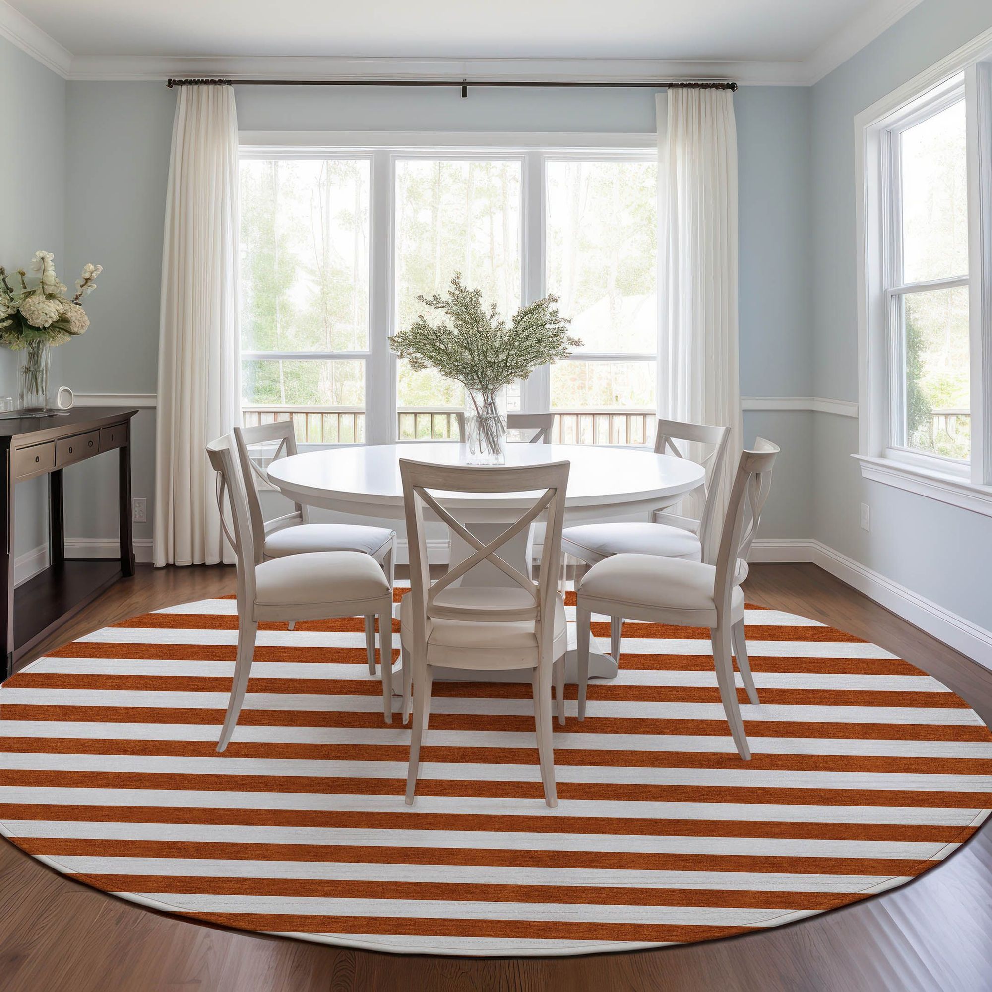 Machine Made ACN528 Paprika Orange Rugs