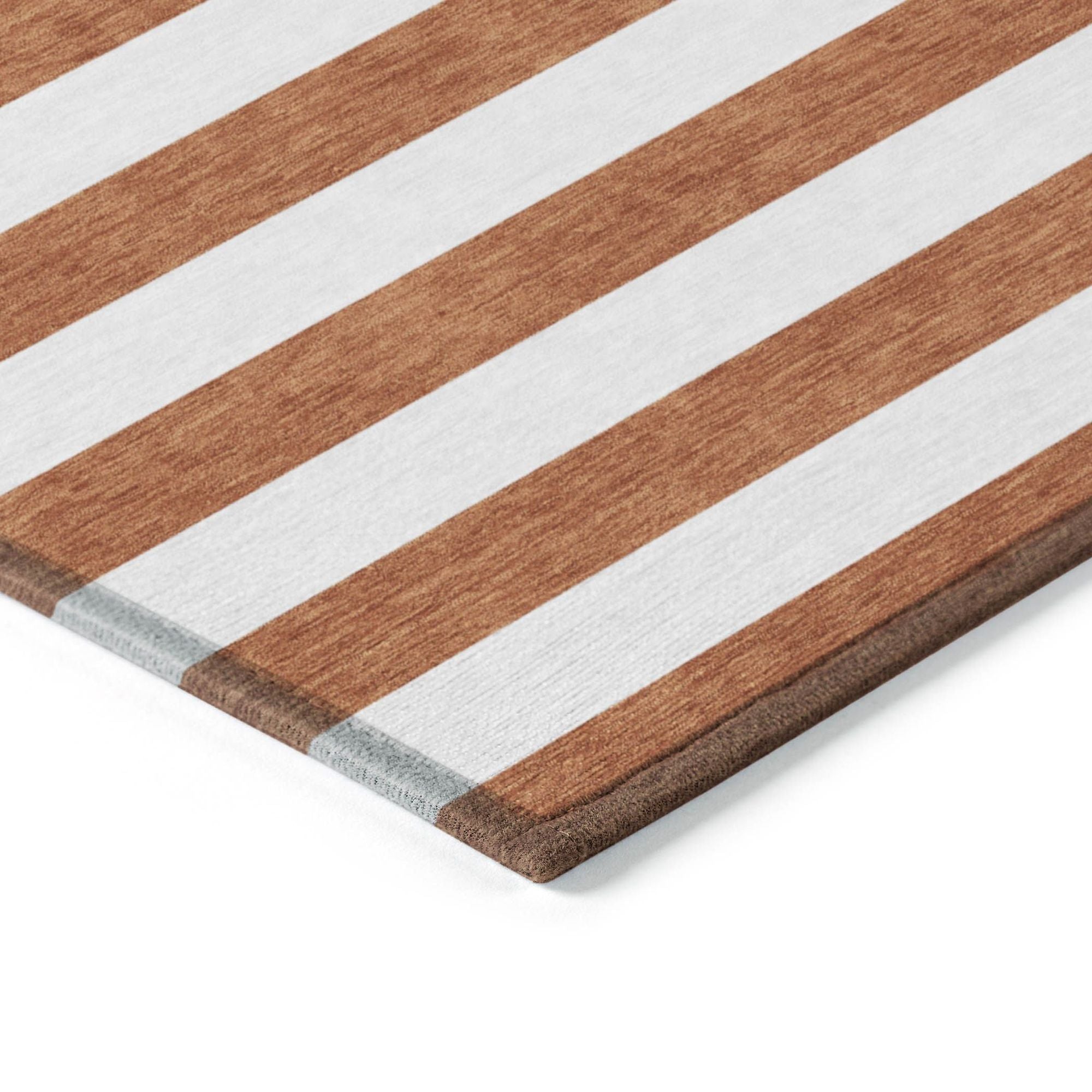 Machine Made ACN528 Paprika Orange Rugs