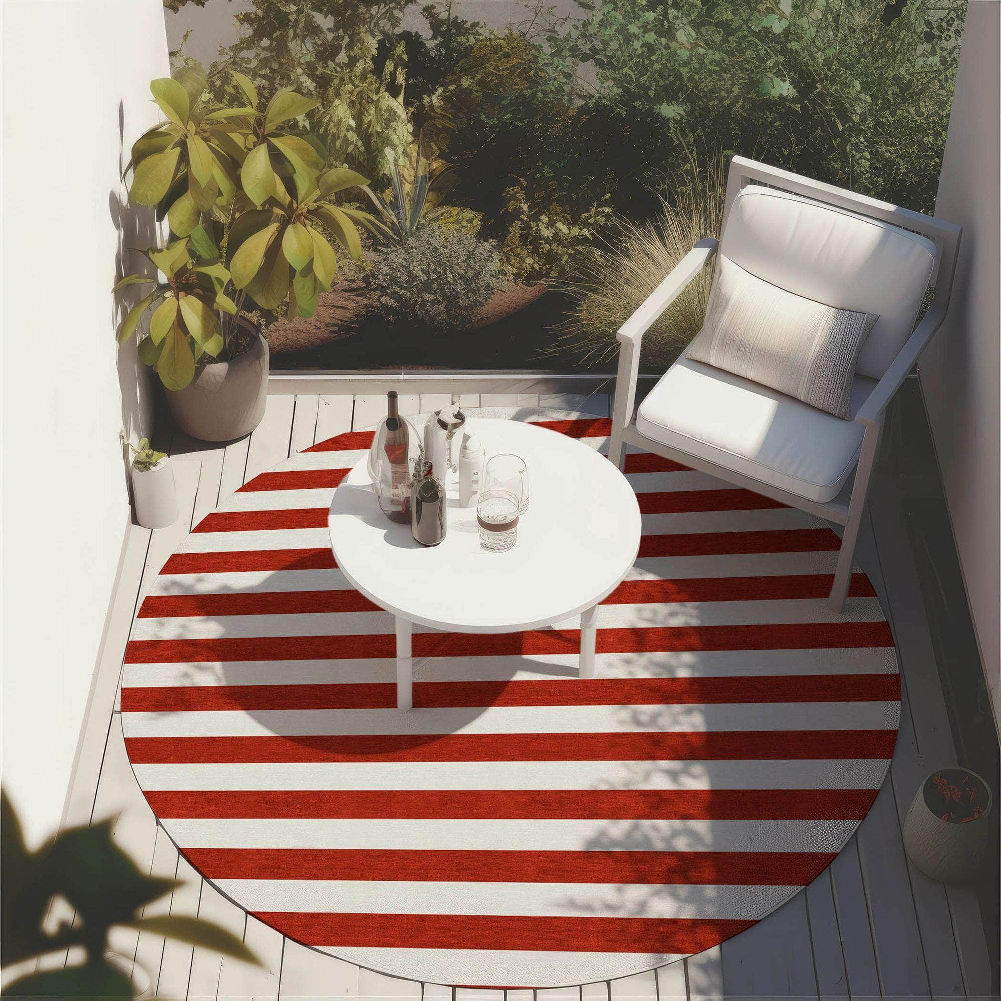 Machine Made ACN528 Red Rugs