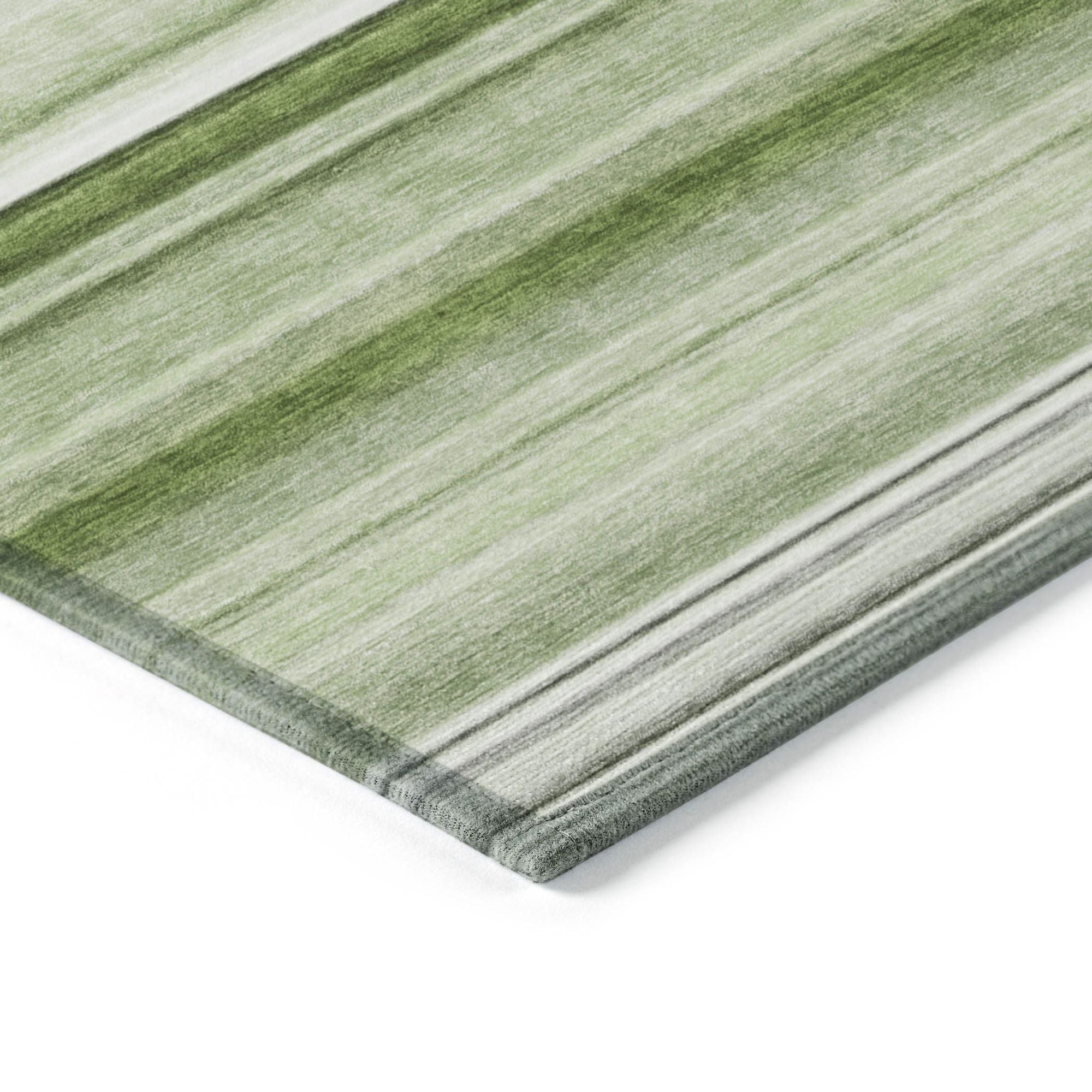 Machine Made ACN529 Aloe Green Rugs