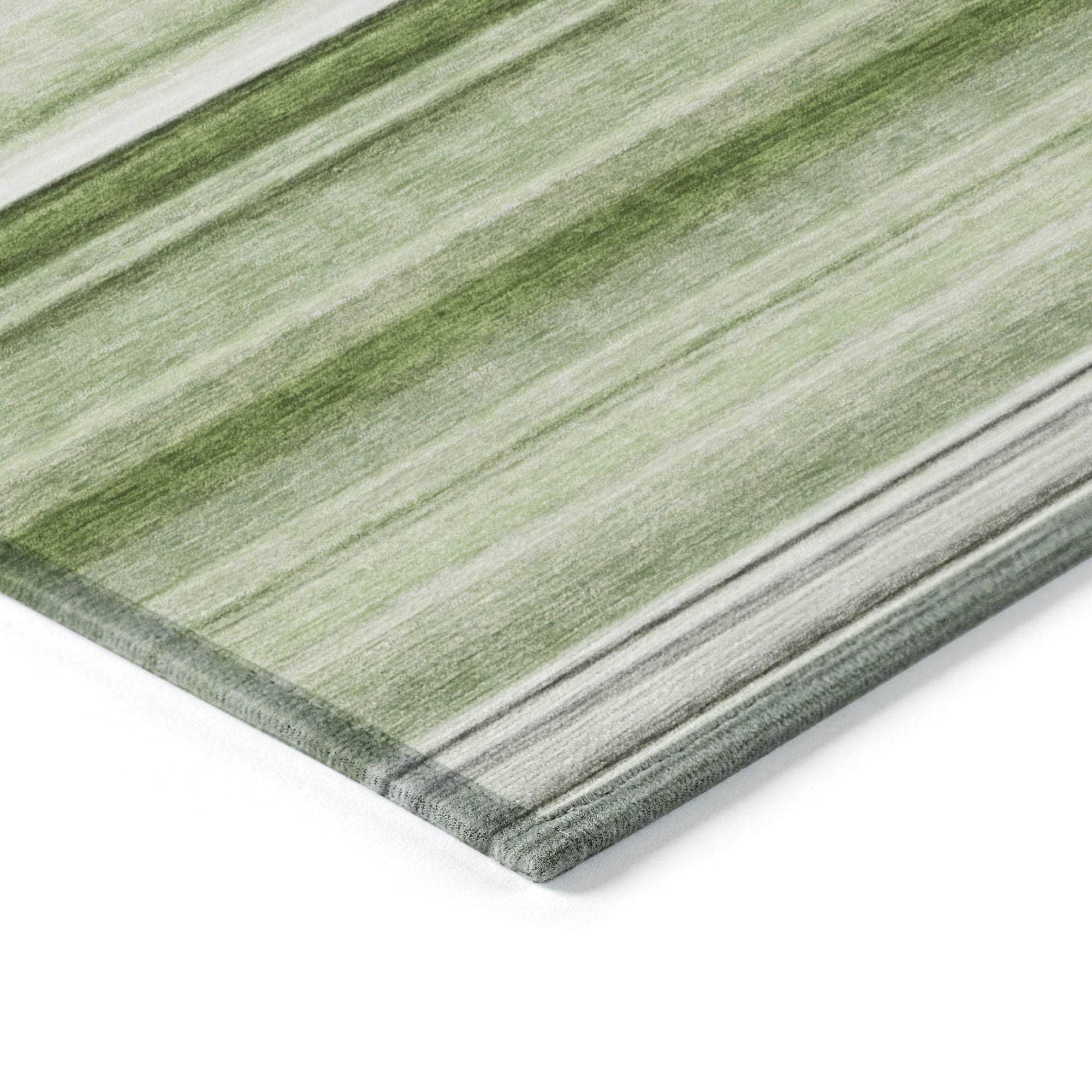 Machine Made ACN529 Aloe Green Rugs