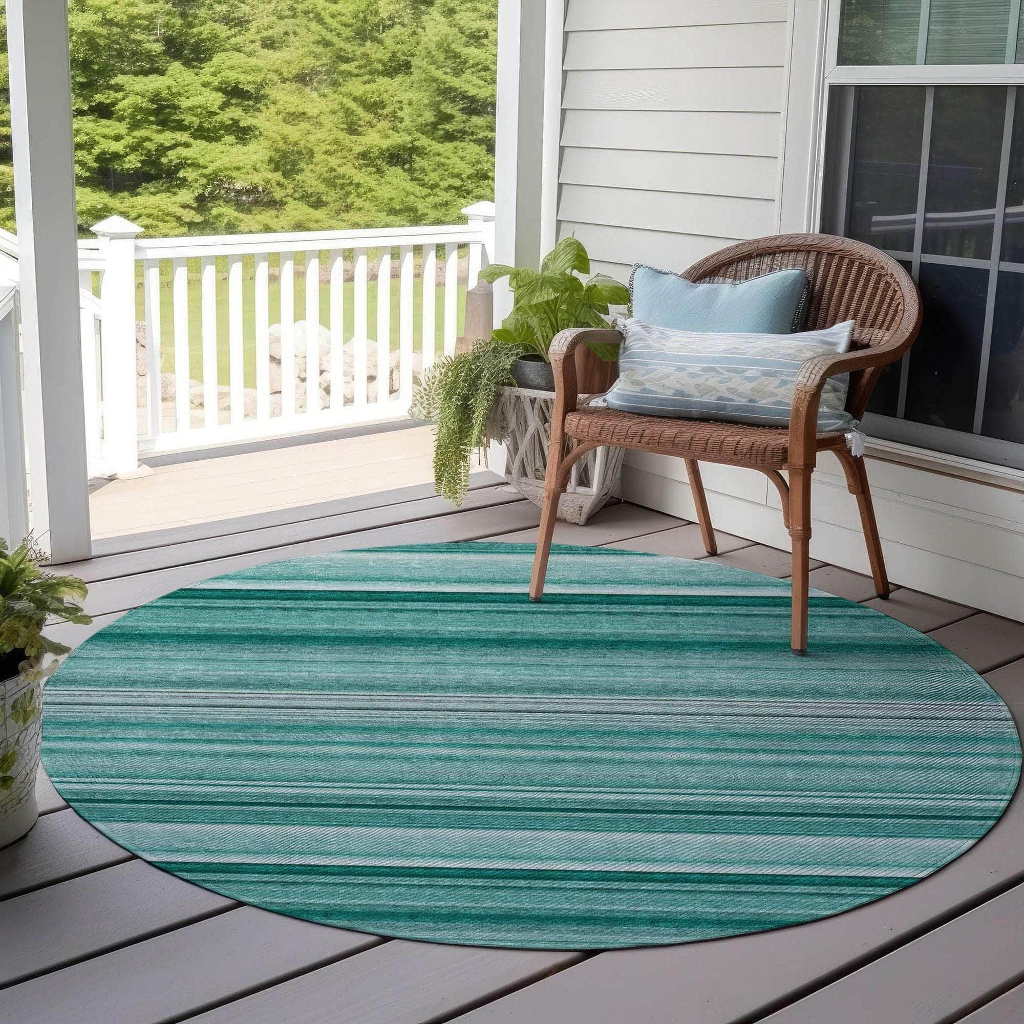 Machine Made ACN529 Aqua Teal Rugs