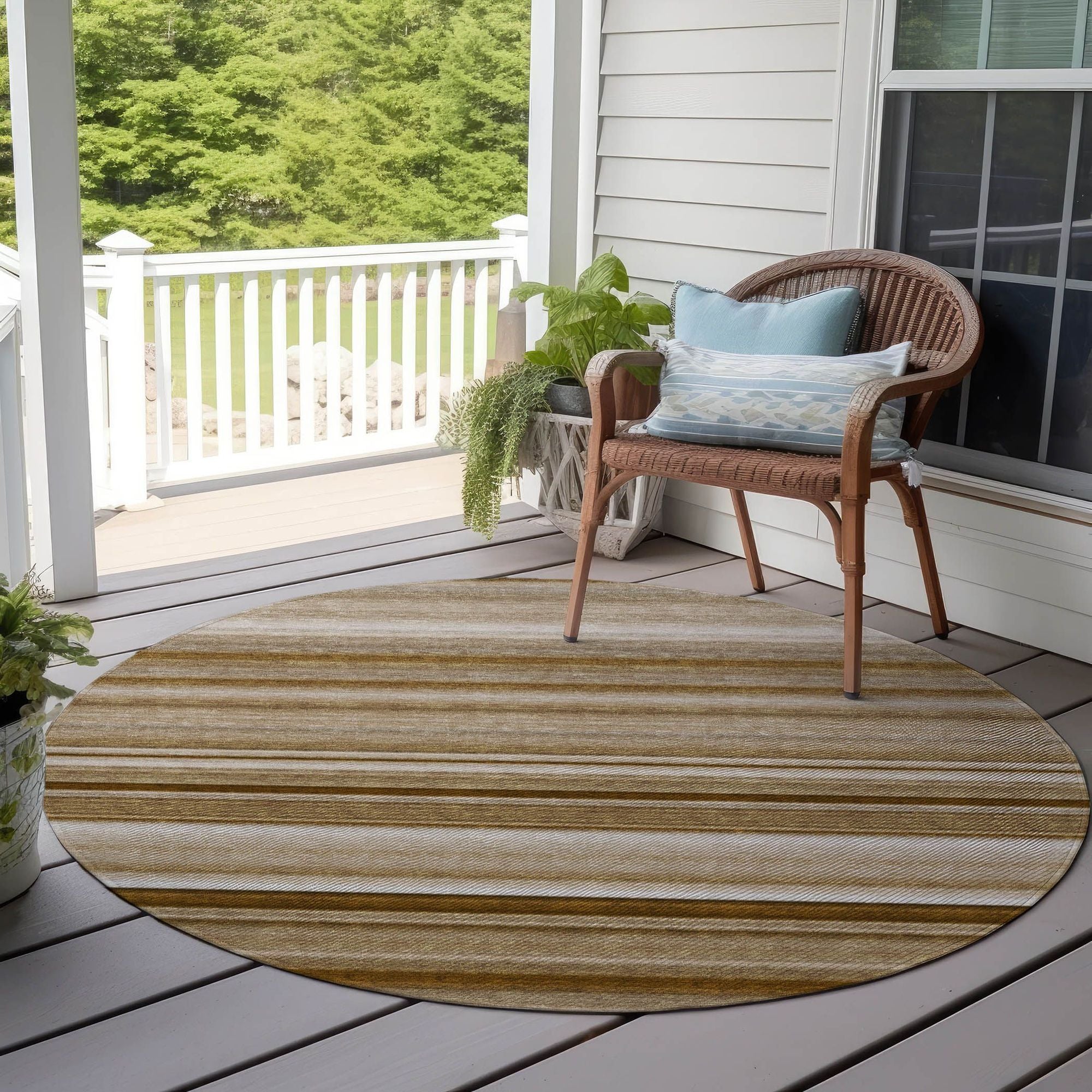 Machine Made ACN529 Chocolate Brown Rugs