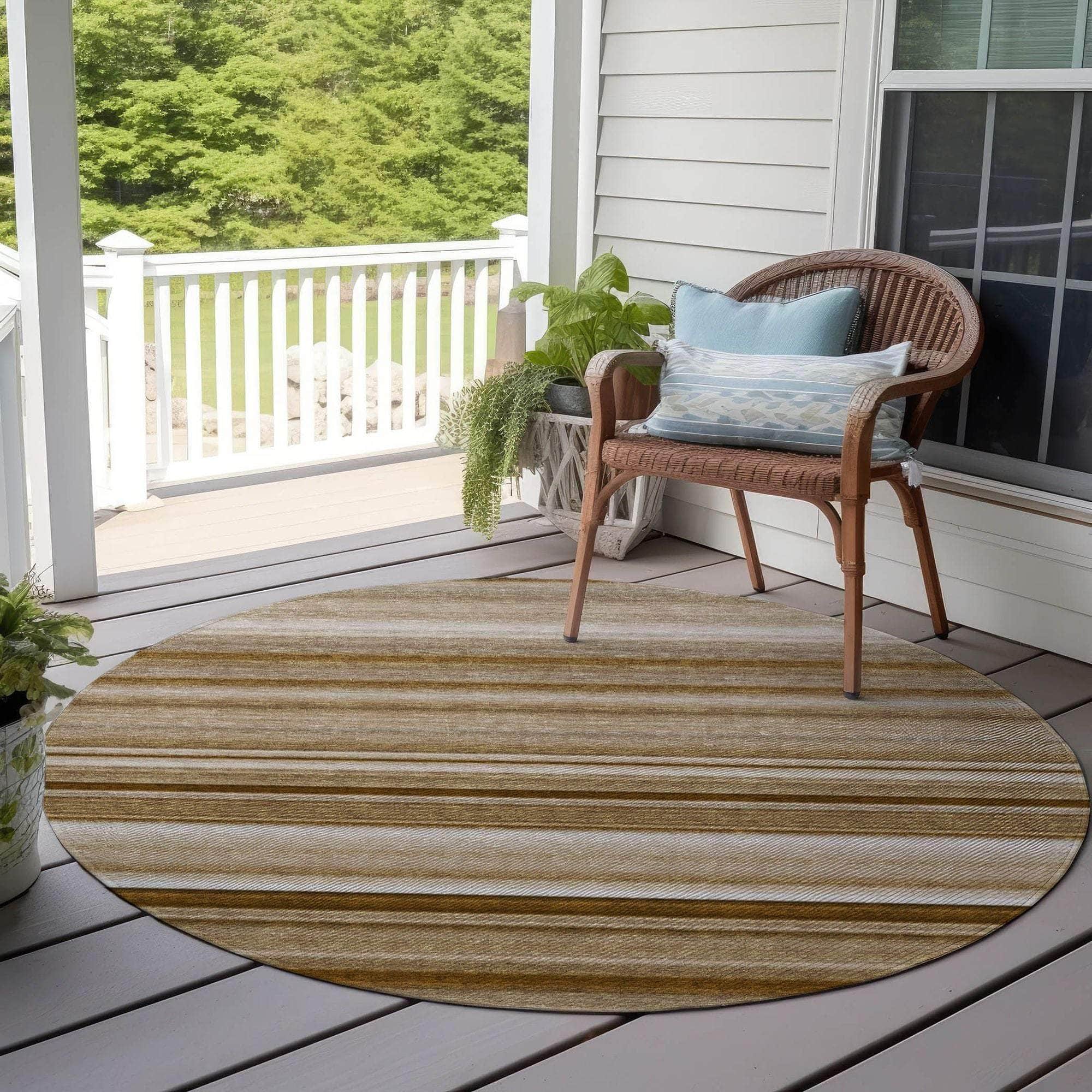 Machine Made ACN529 Chocolate Brown Rugs