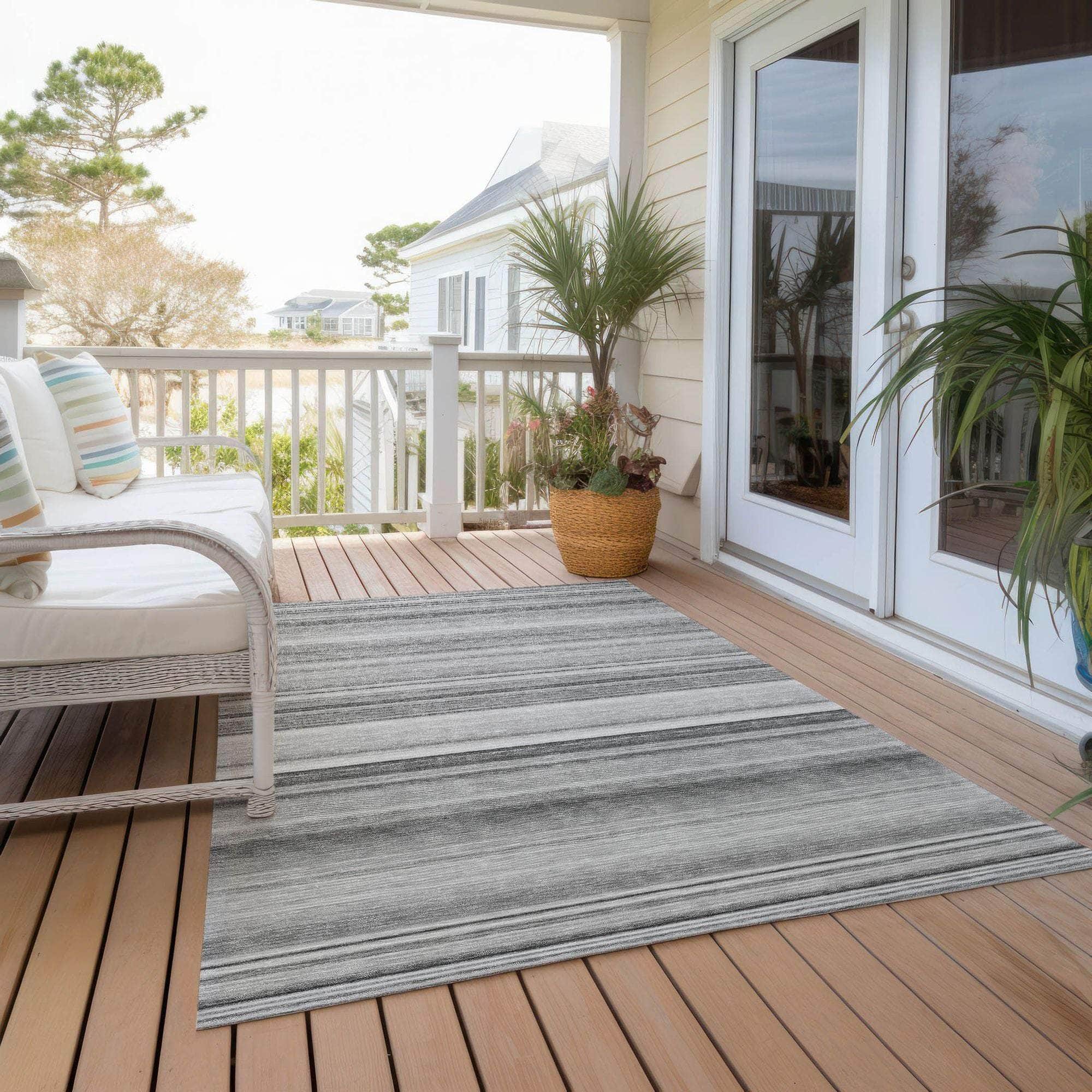 Machine Made ACN529 Gray Rugs