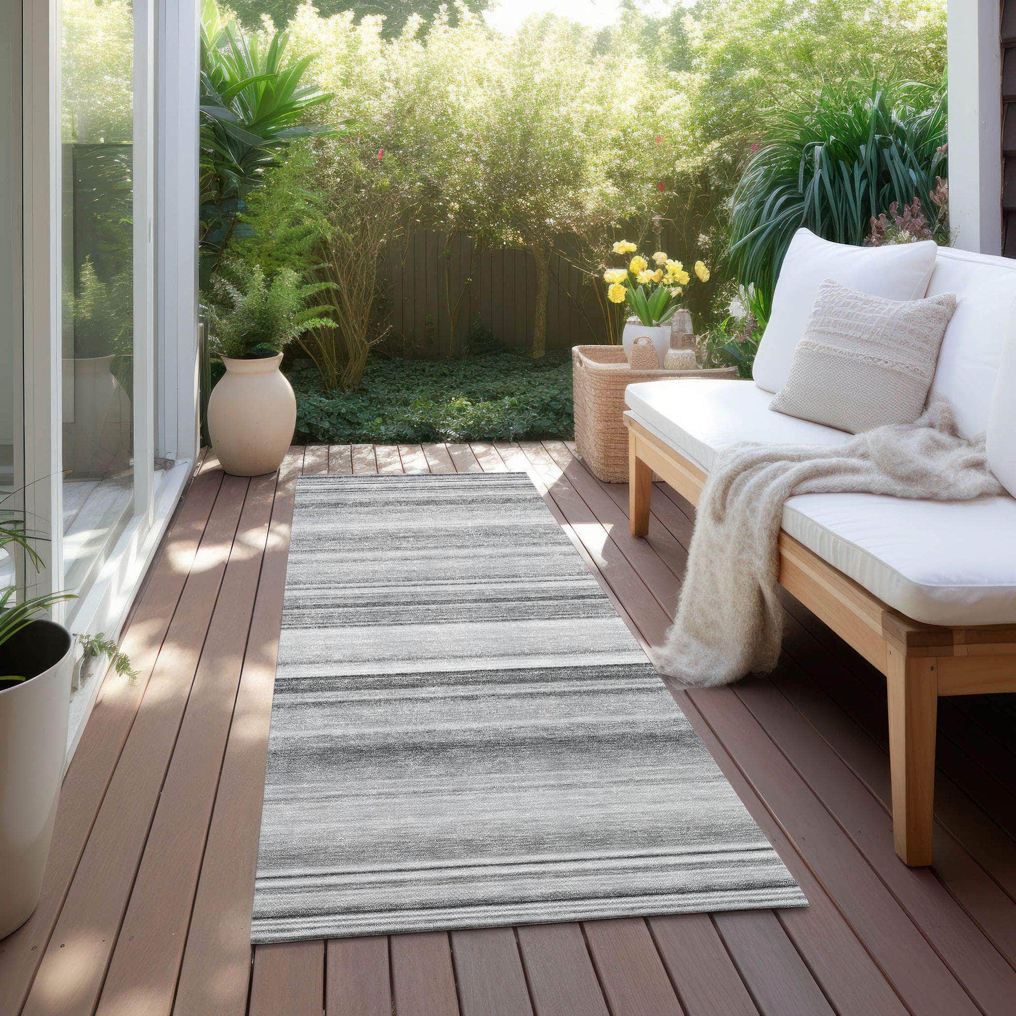 Machine Made ACN529 Gray Rugs