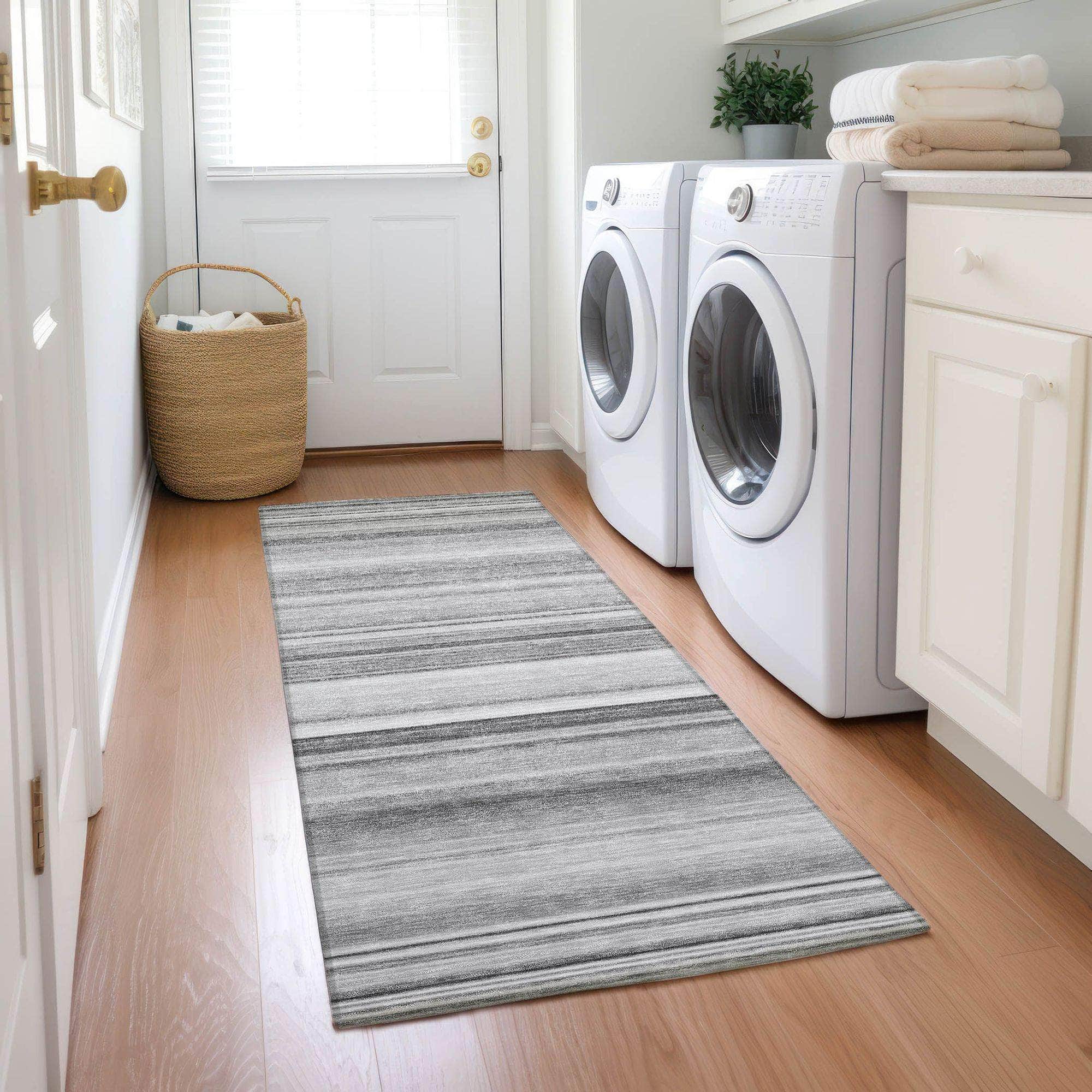 Machine Made ACN529 Gray Rugs