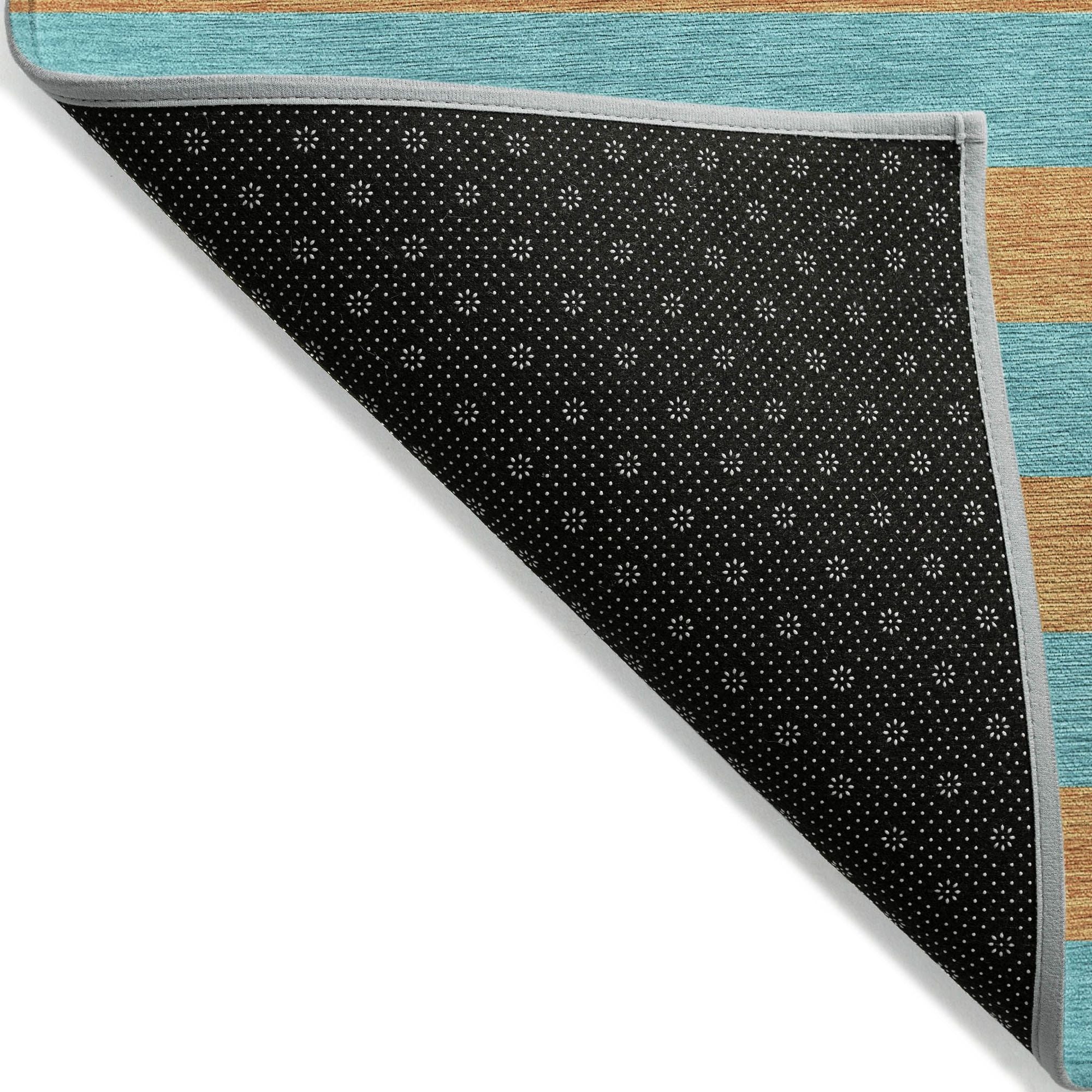 Machine Made ACN530 Aqua Teal Rugs