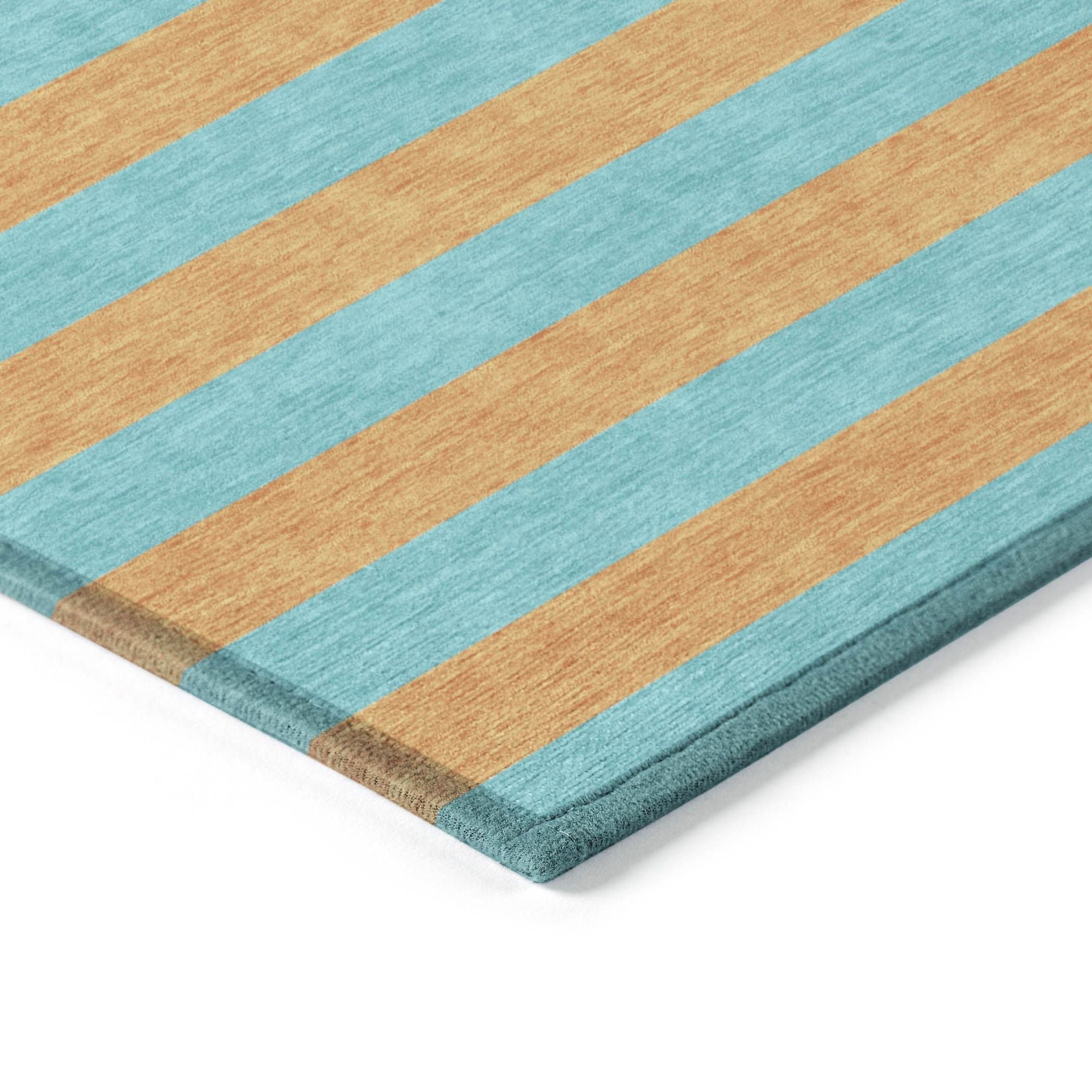 Machine Made ACN530 Aqua Teal Rugs