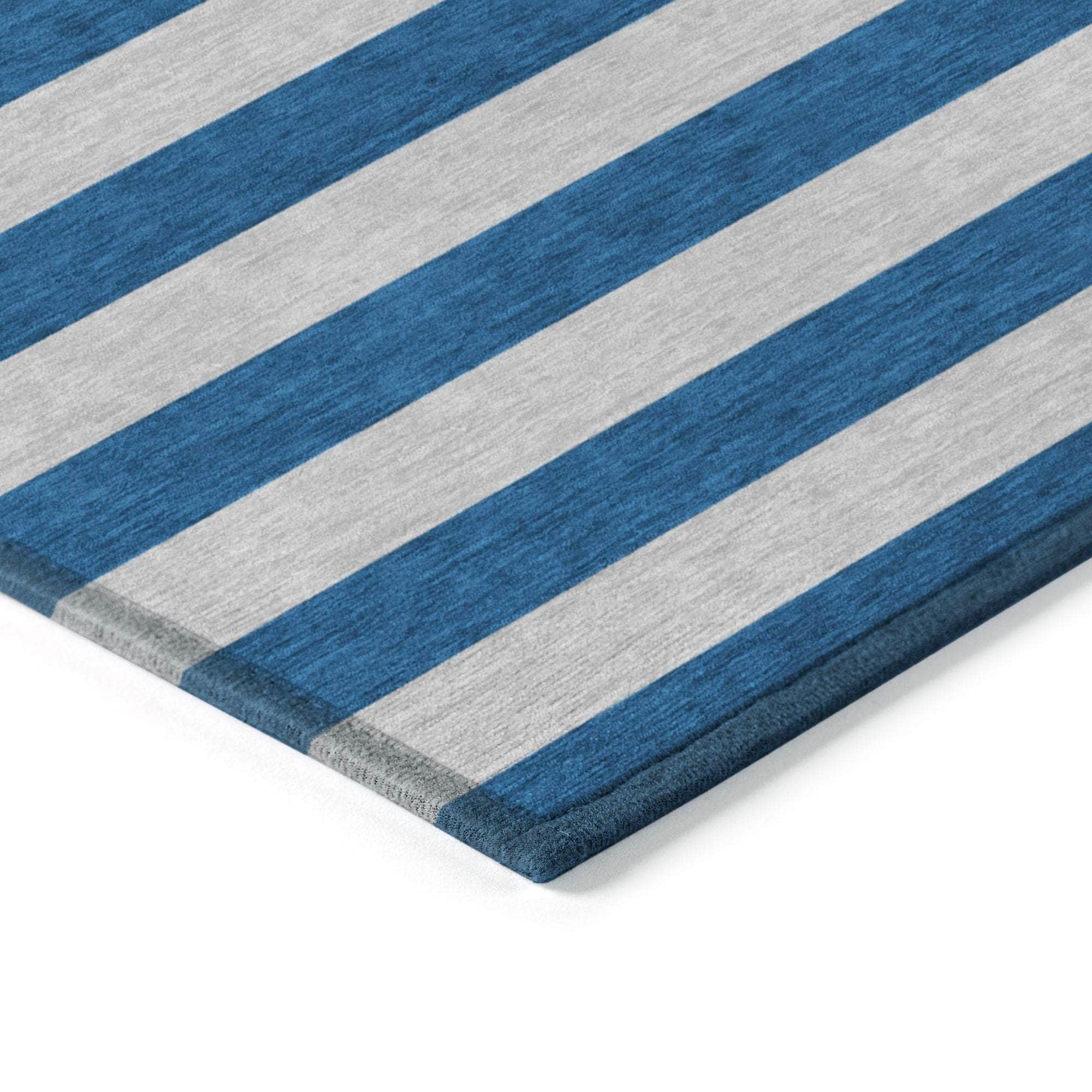 Machine Made ACN530 Blue Rugs