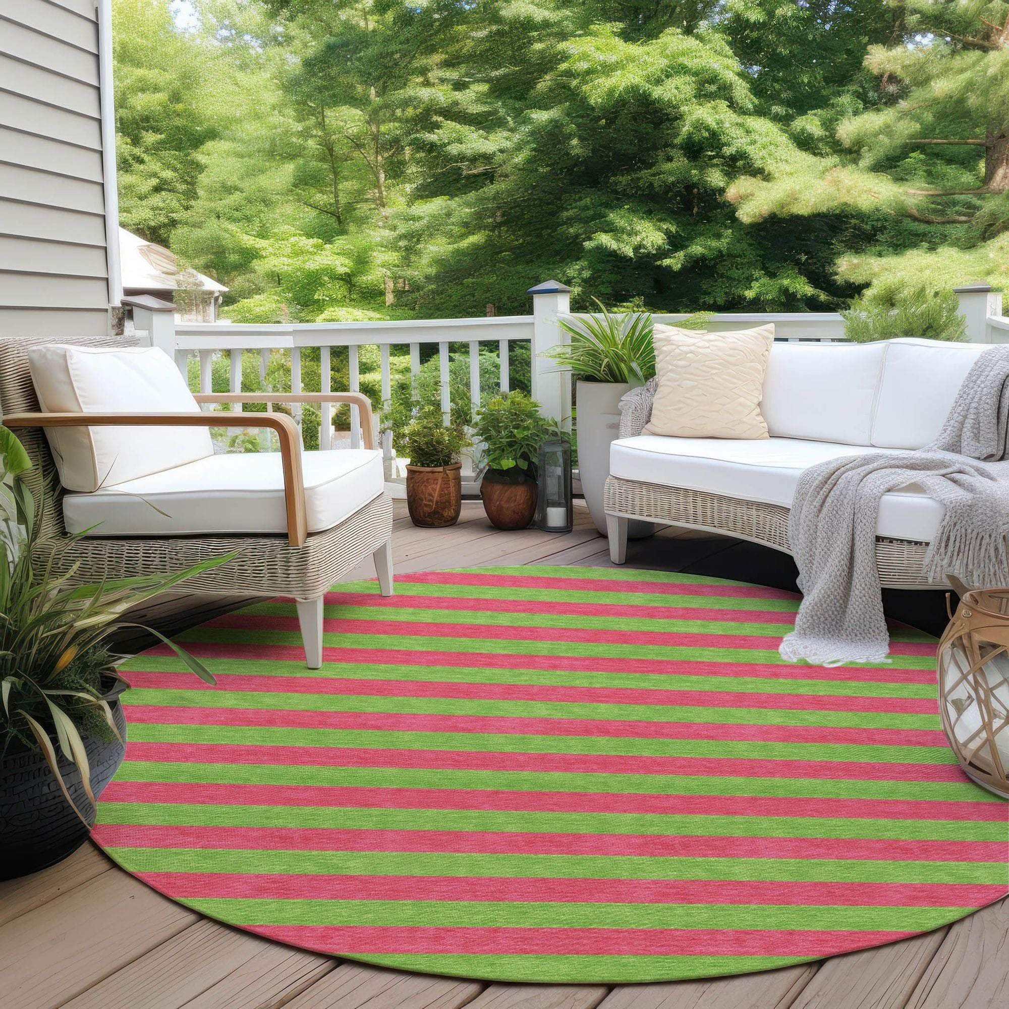 Machine Made ACN530 Blush Pink Rugs