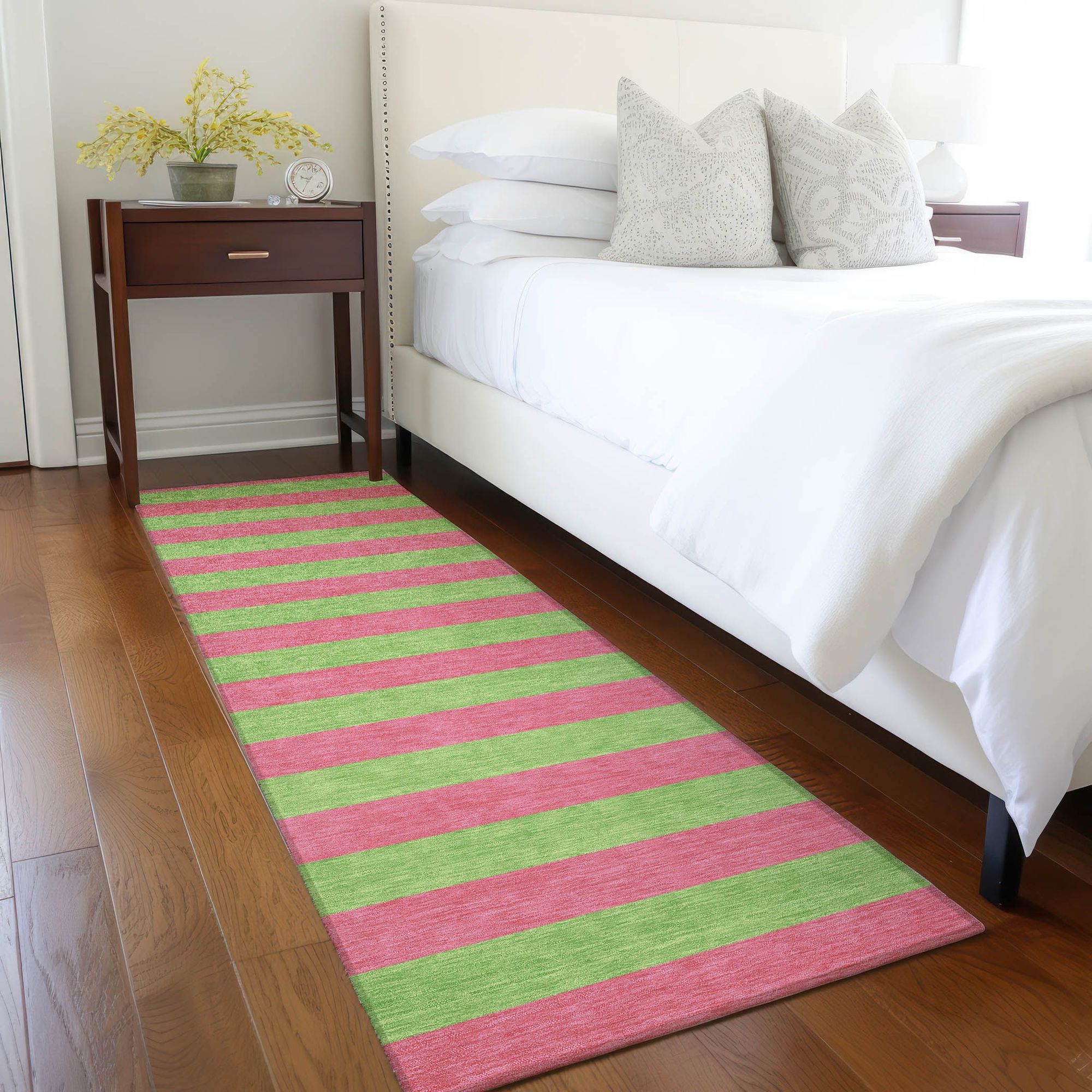 Machine Made ACN530 Blush Pink Rugs