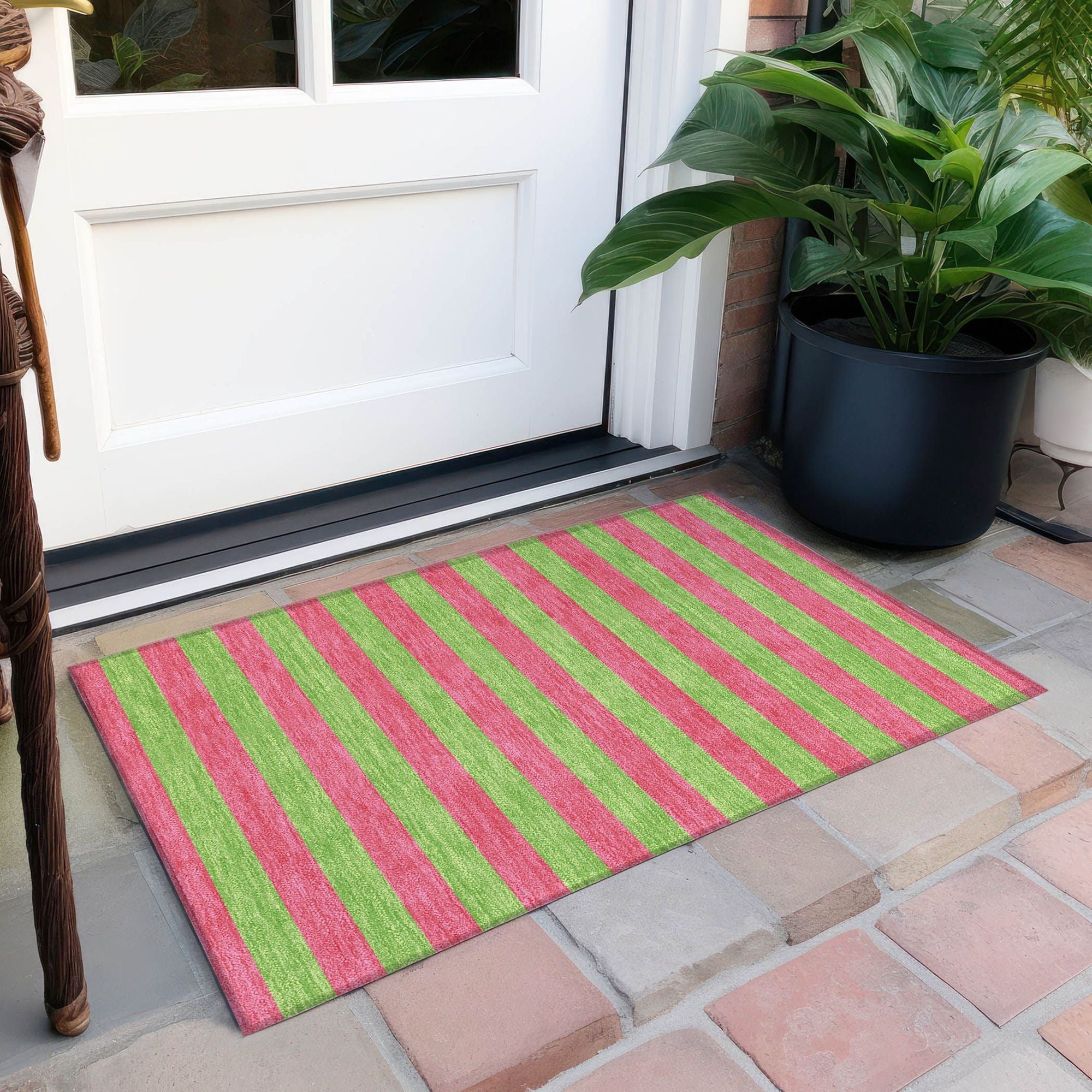 Machine Made ACN530 Blush Pink Rugs