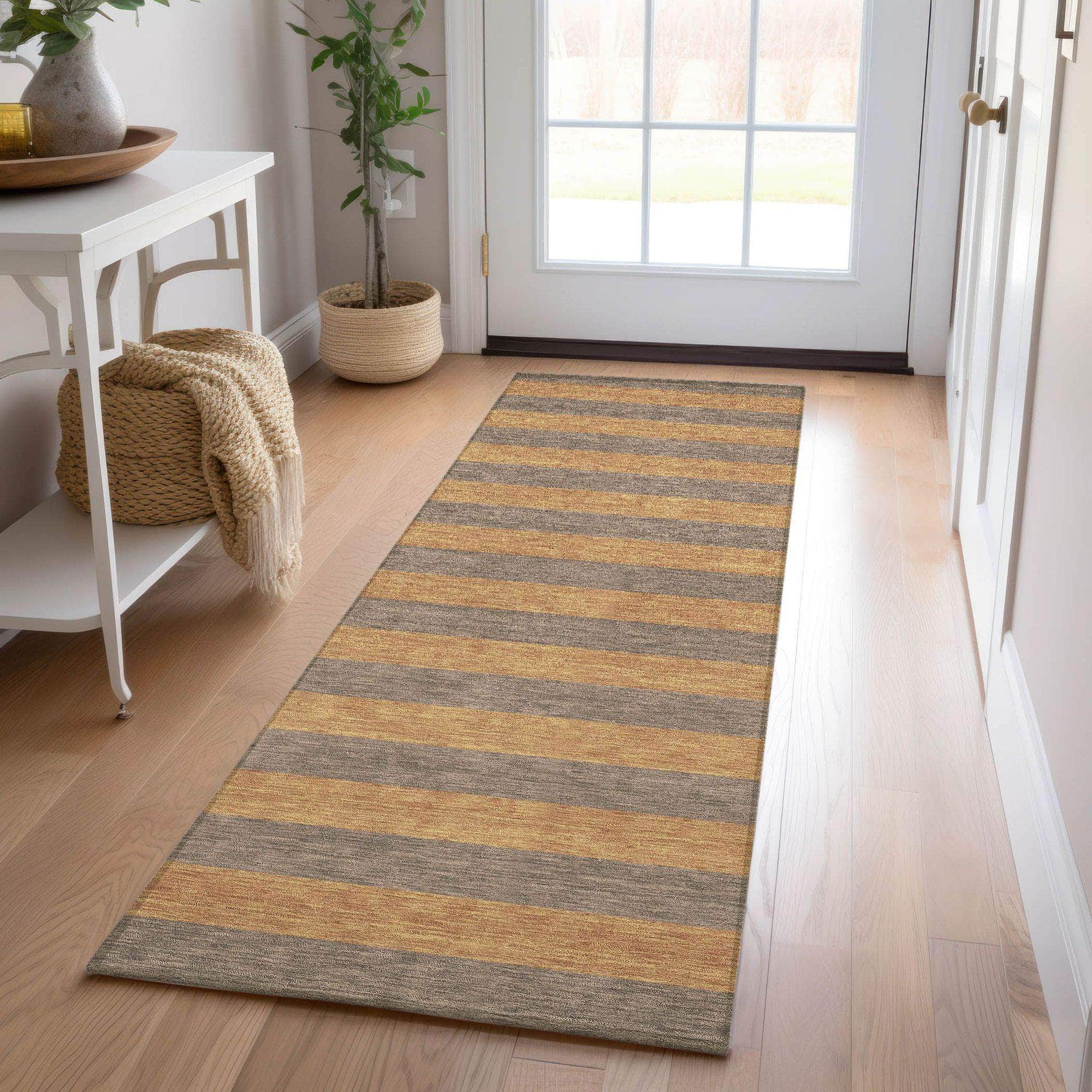 Machine Made ACN530 Fudge Brown Rugs