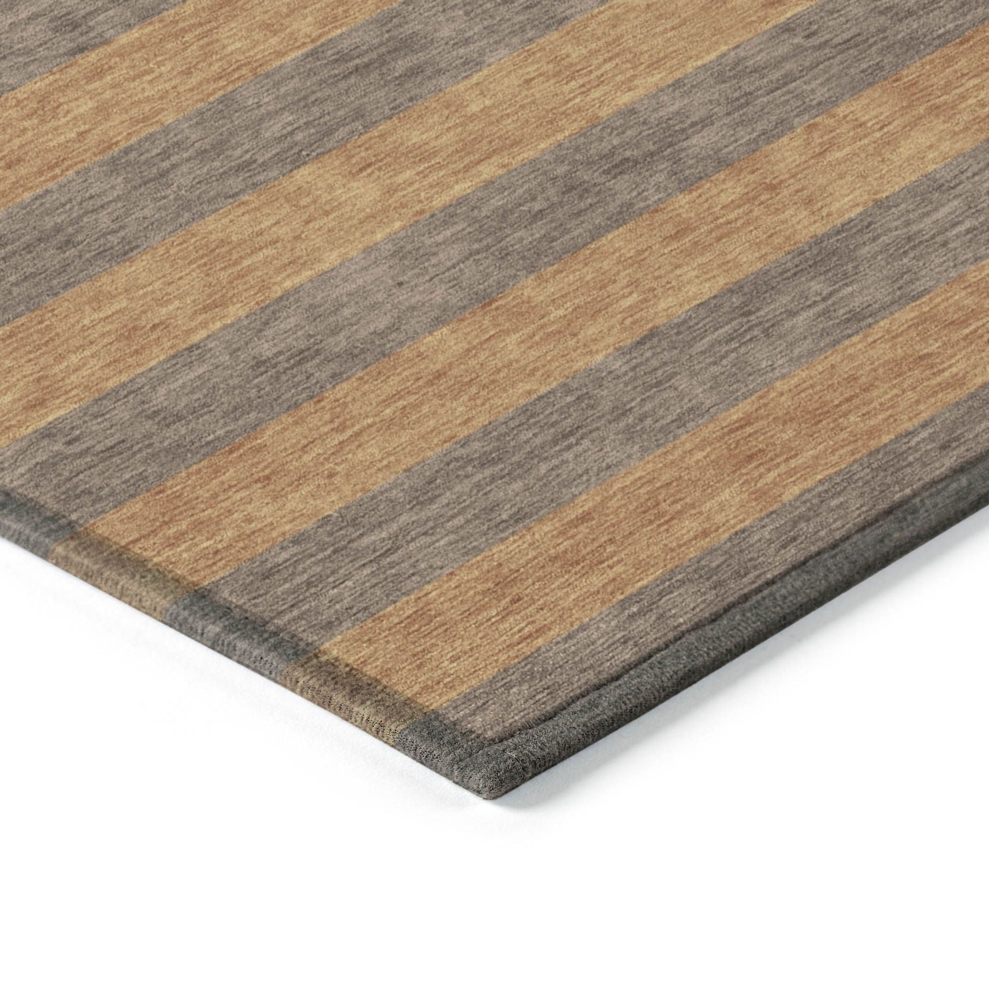 Machine Made ACN530 Fudge Brown Rugs