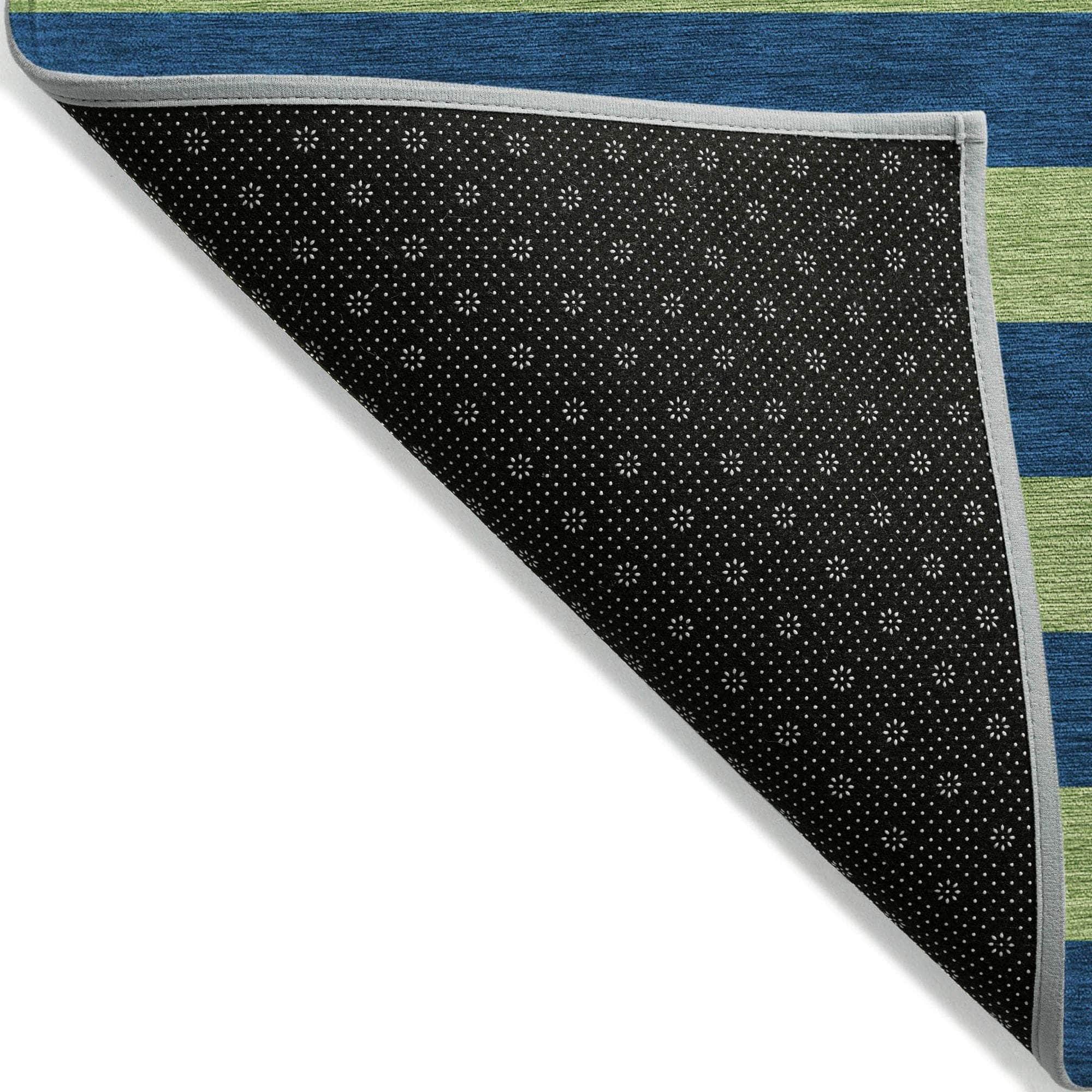 Machine Made ACN530 Navy Blue Rugs