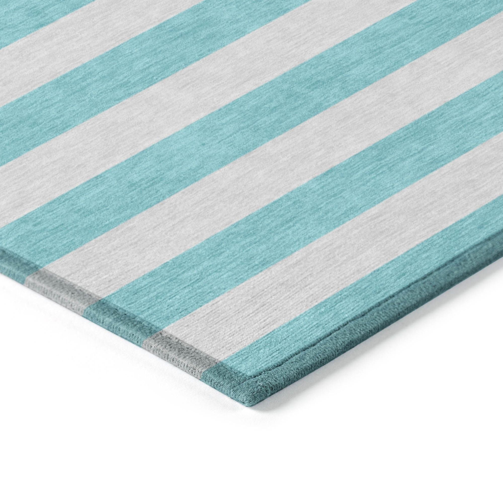 Machine Made ACN530 Turquoise Teal Rugs