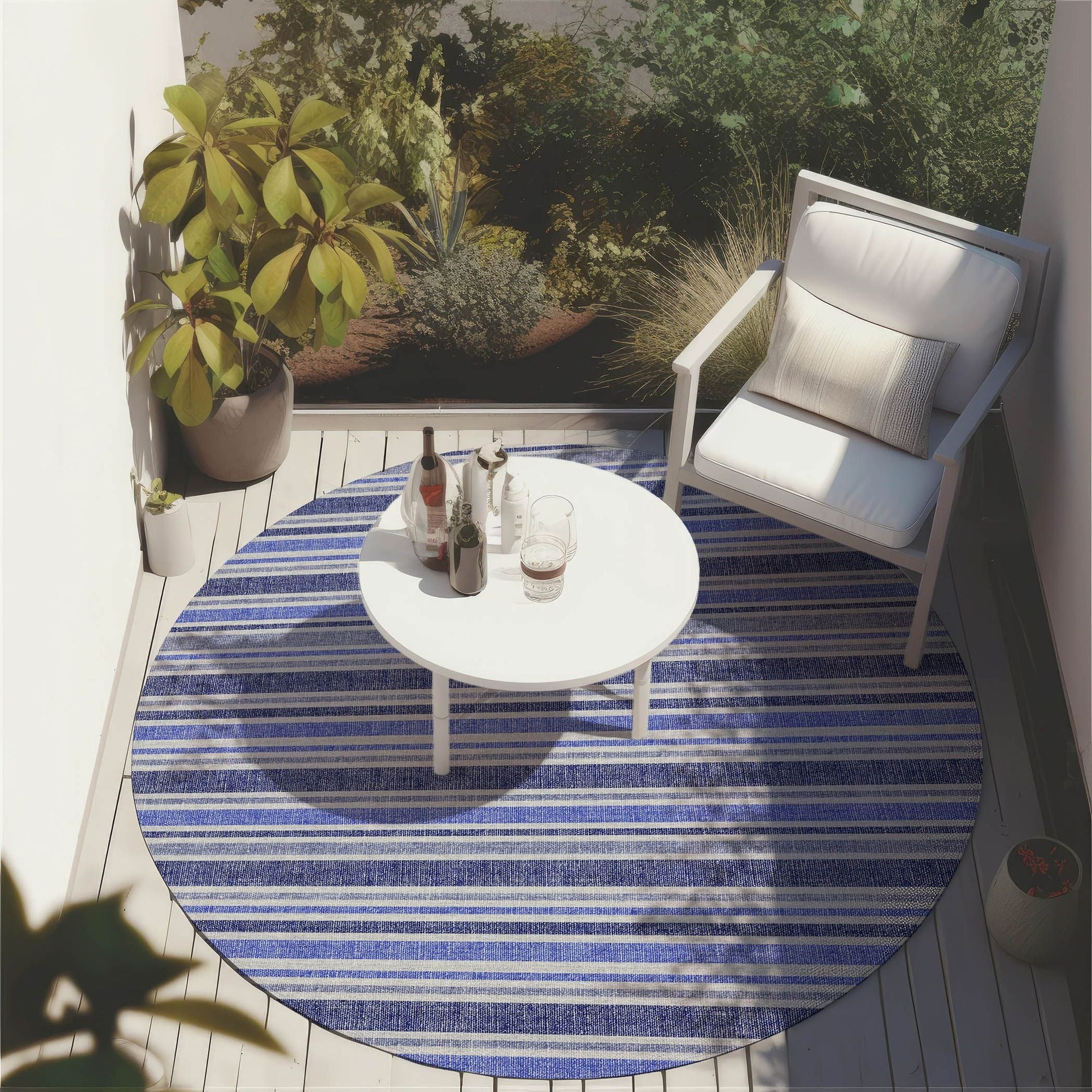 Machine Made ACN531 Blue Rugs