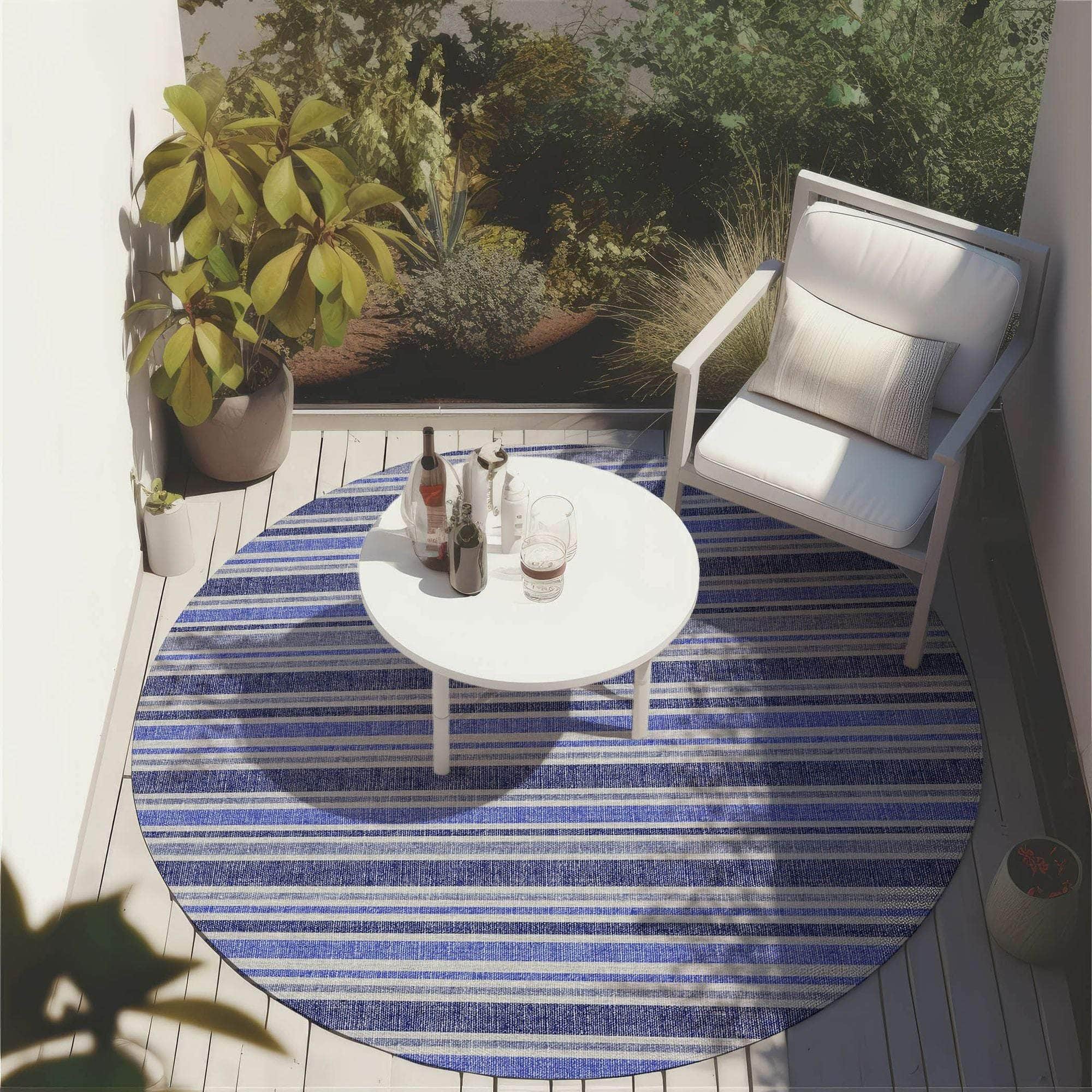 Machine Made ACN531 Blue Rugs