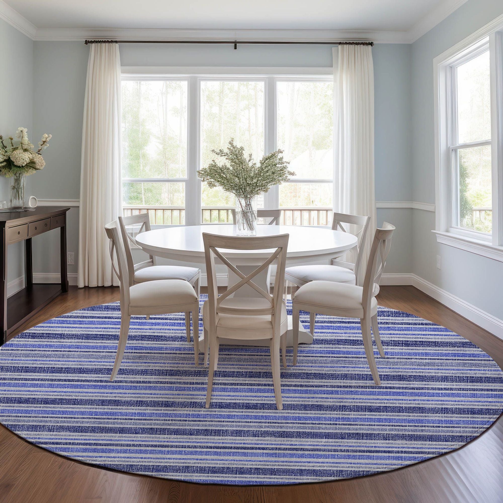 Machine Made ACN531 Blue Rugs