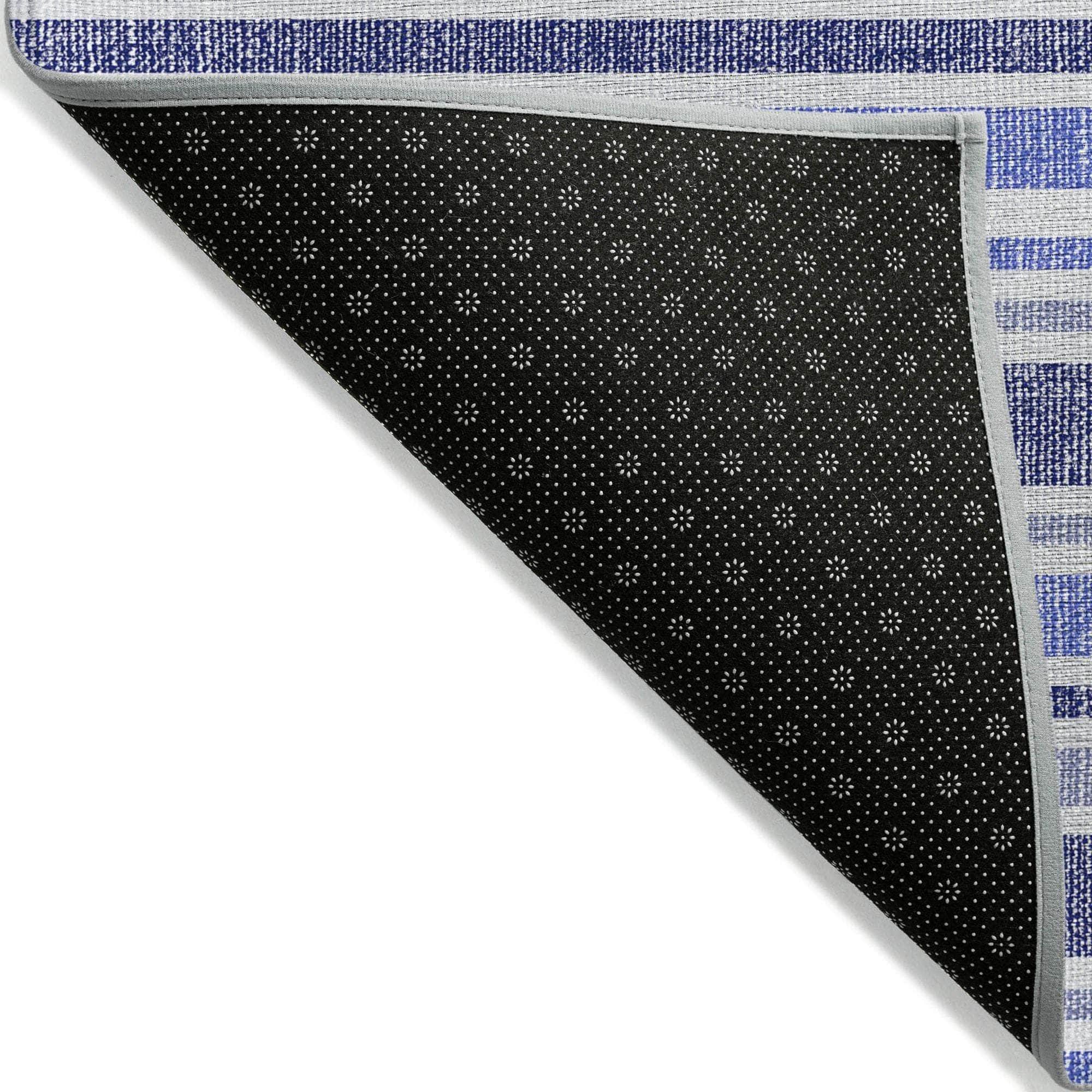 Machine Made ACN531 Blue Rugs