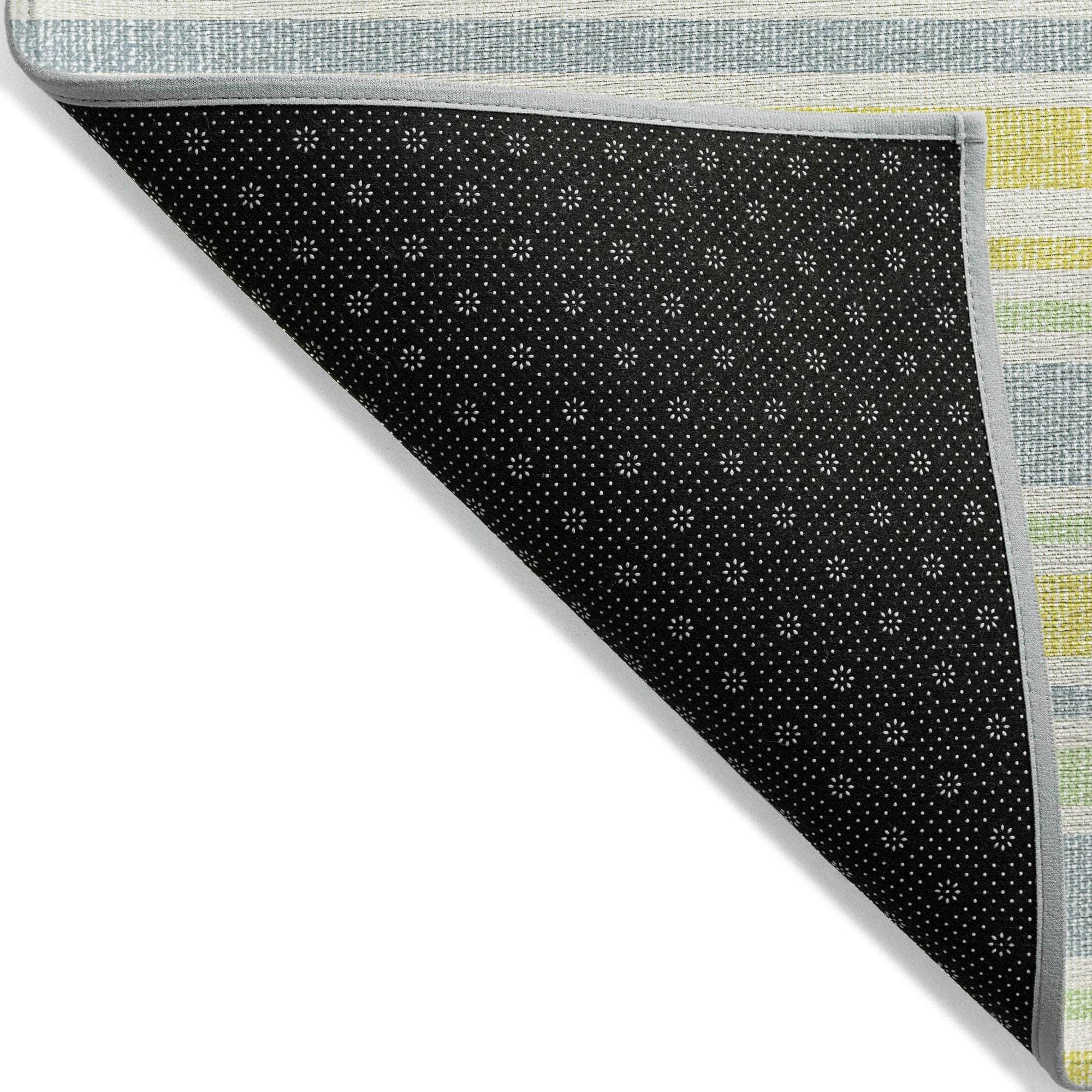 Machine Made ACN531 Denim Blue Rugs
